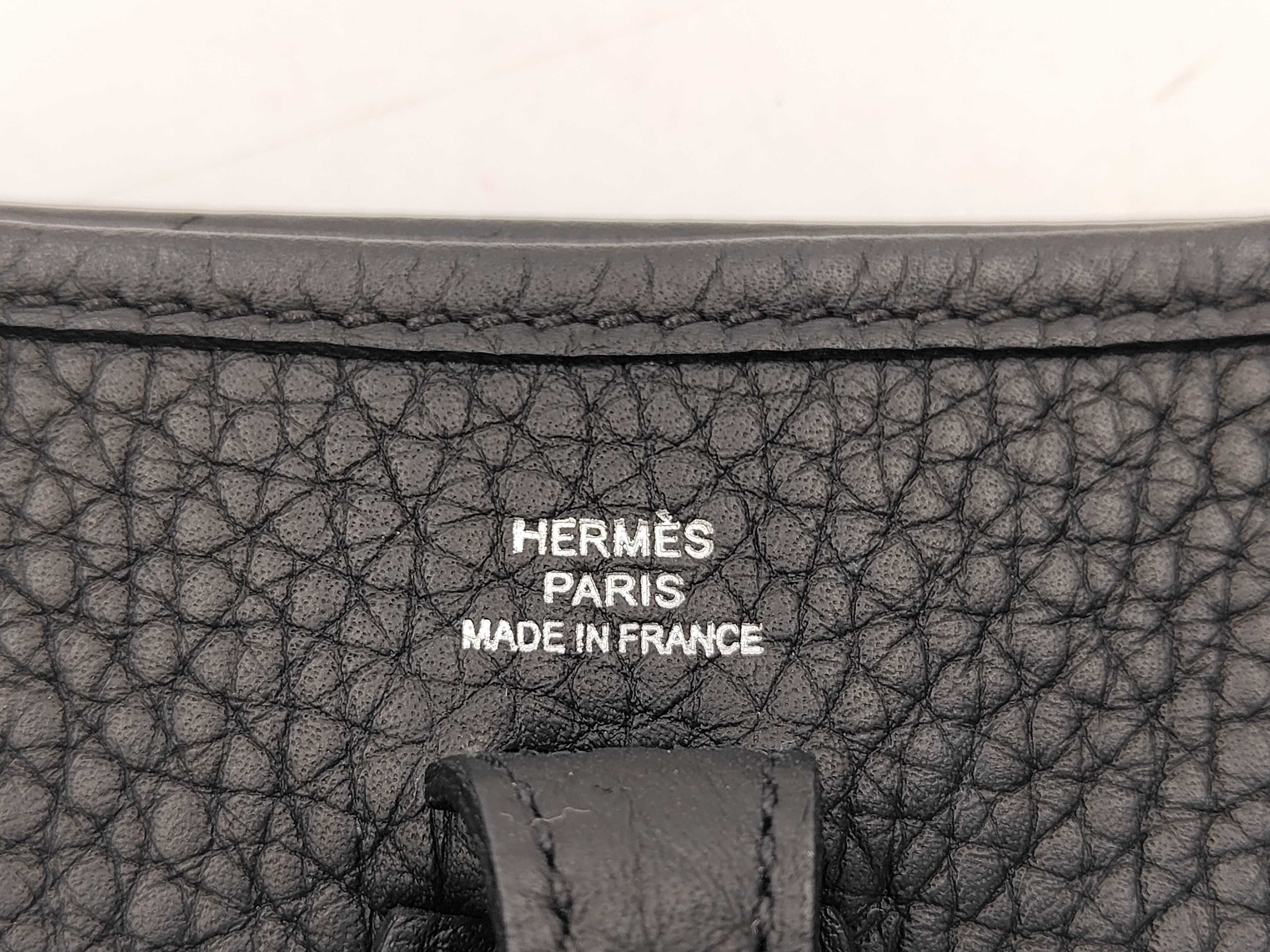 Mini Evelyne Amazone 16 TPM Black Silver Hardware K Stamp Shoulder Bag — view 11