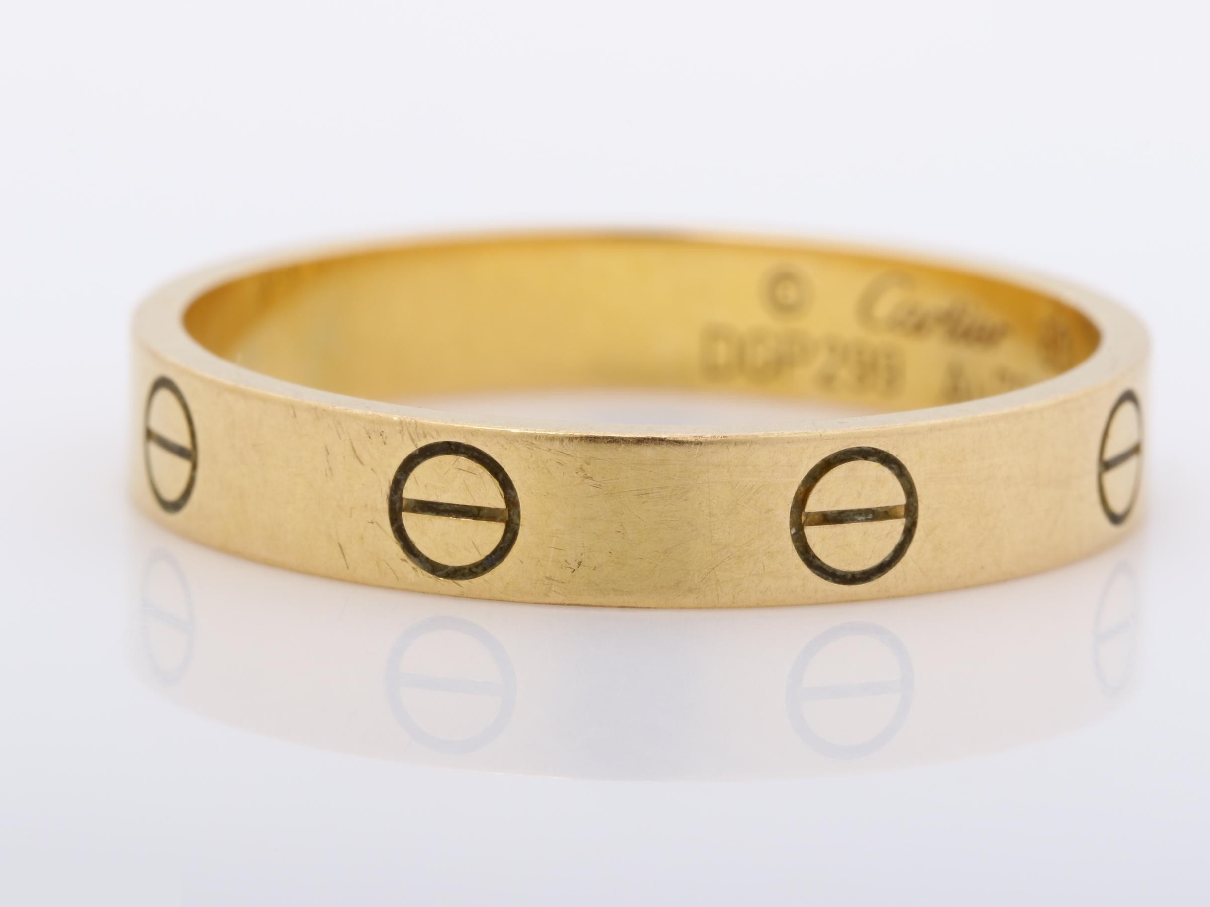 Mini Love K18PG Ring, 750 Gold, 3.77g, Size #60 — view 3