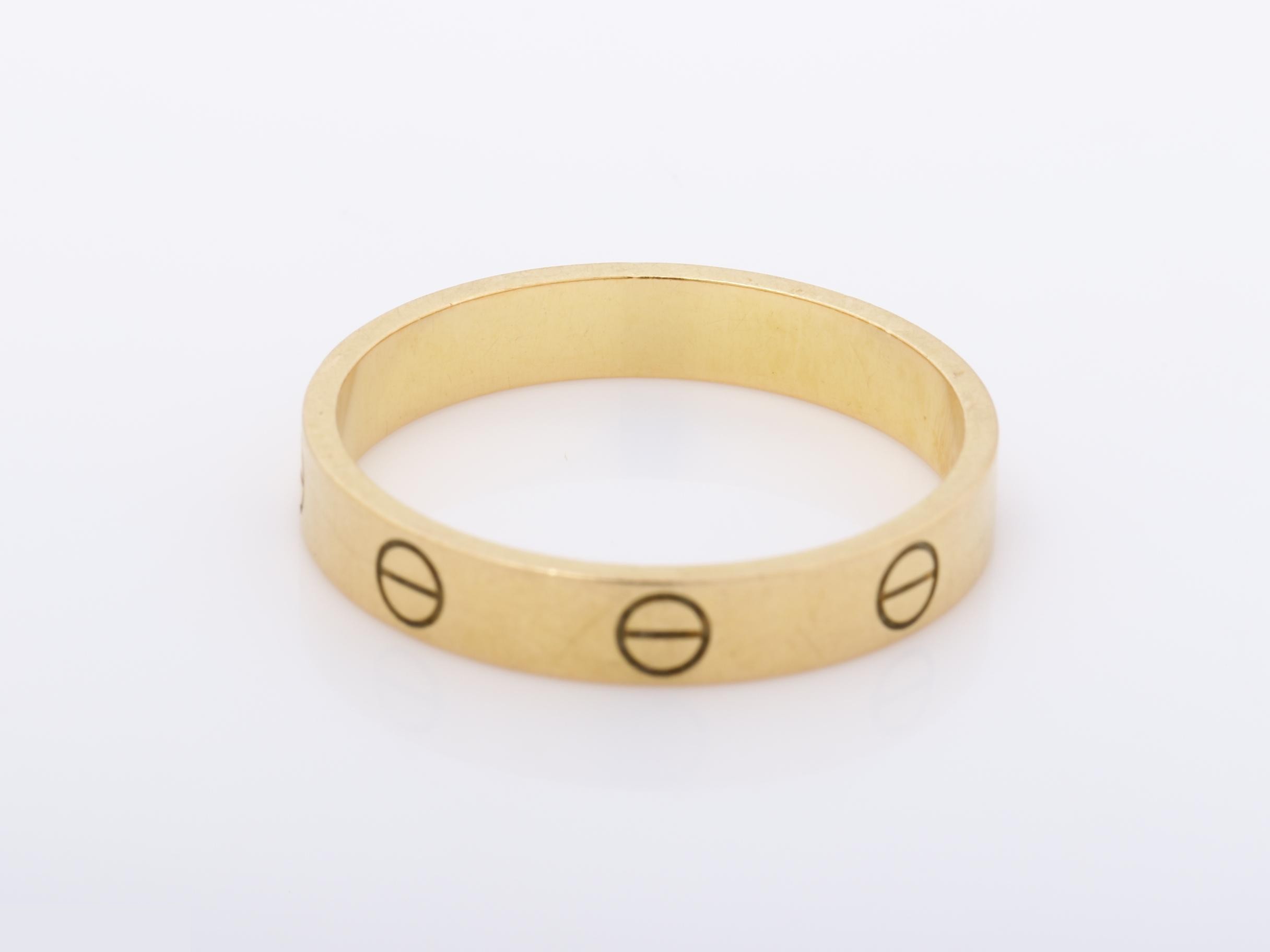 Mini Love K18PG Ring, 750 Gold, 3.77g, Size #60 — view 4