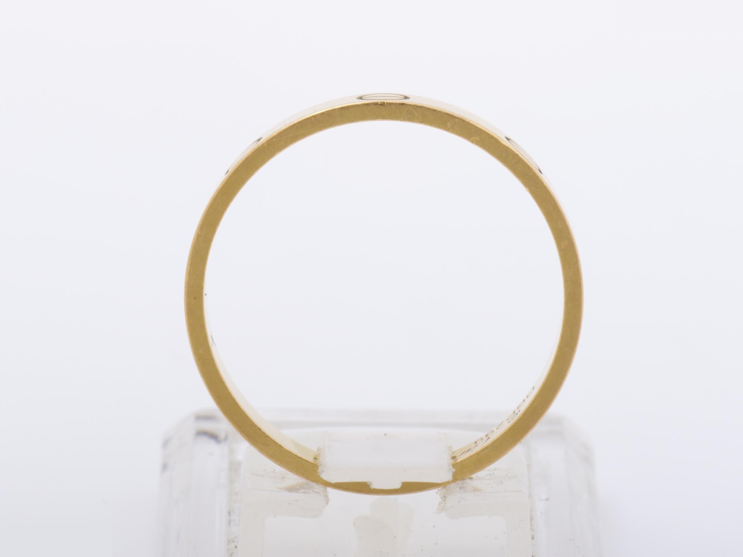 Mini Love K18PG Ring, 750 Gold, 3.77g, Size #60 — view 5