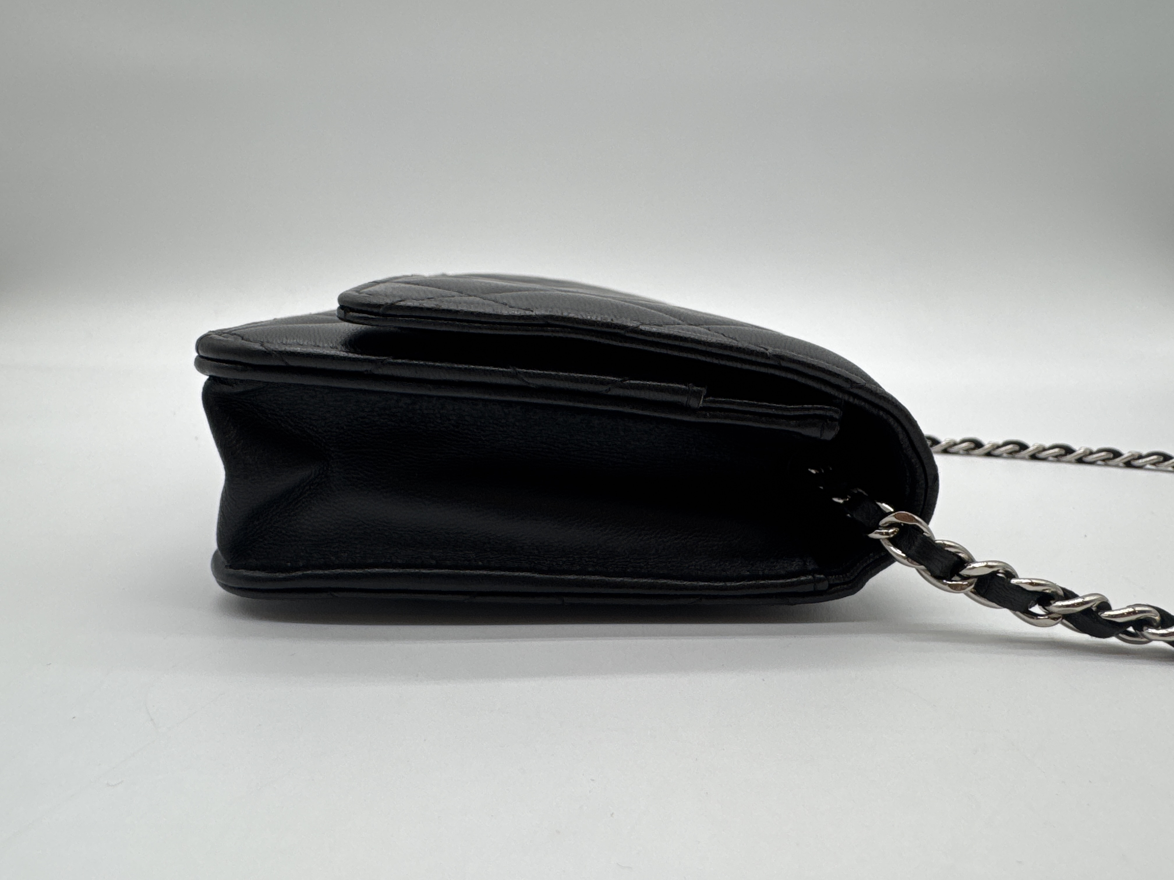 Lambskin Black Shoulder Bag — view 3