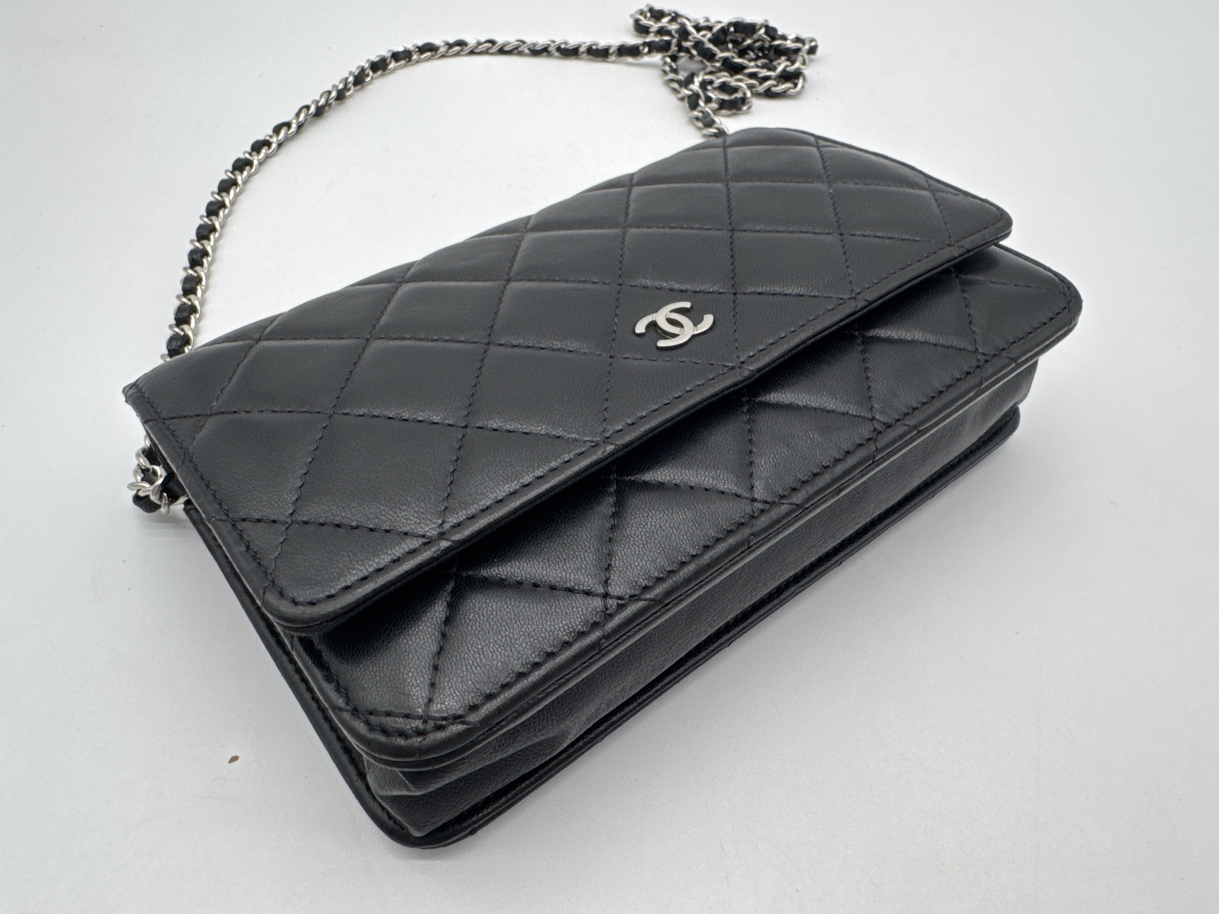 Lambskin Black Shoulder Bag — view 6