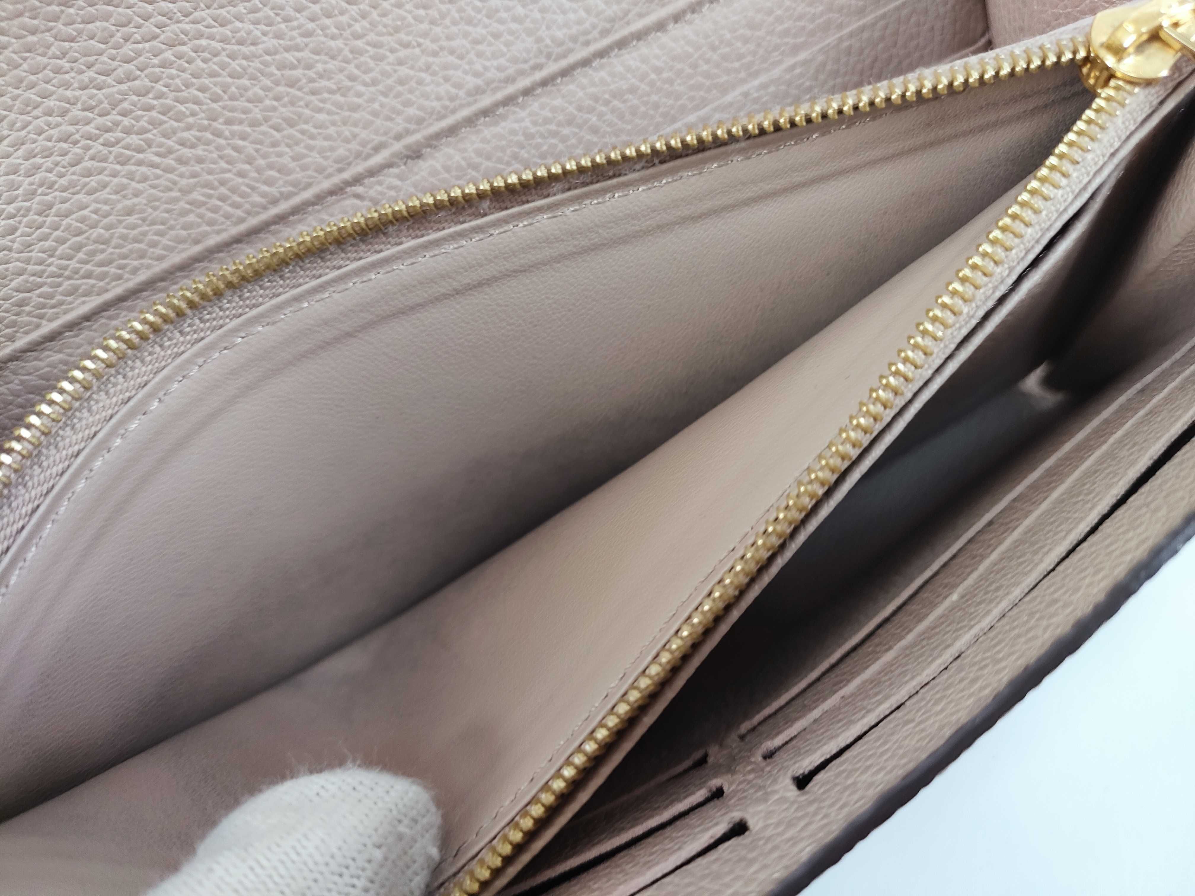 Monogram Empreinte Louis Vuitton Empreinte Portefeuille Sarah Bicolor Tourterelle M81049 RFID Wallet — view 11