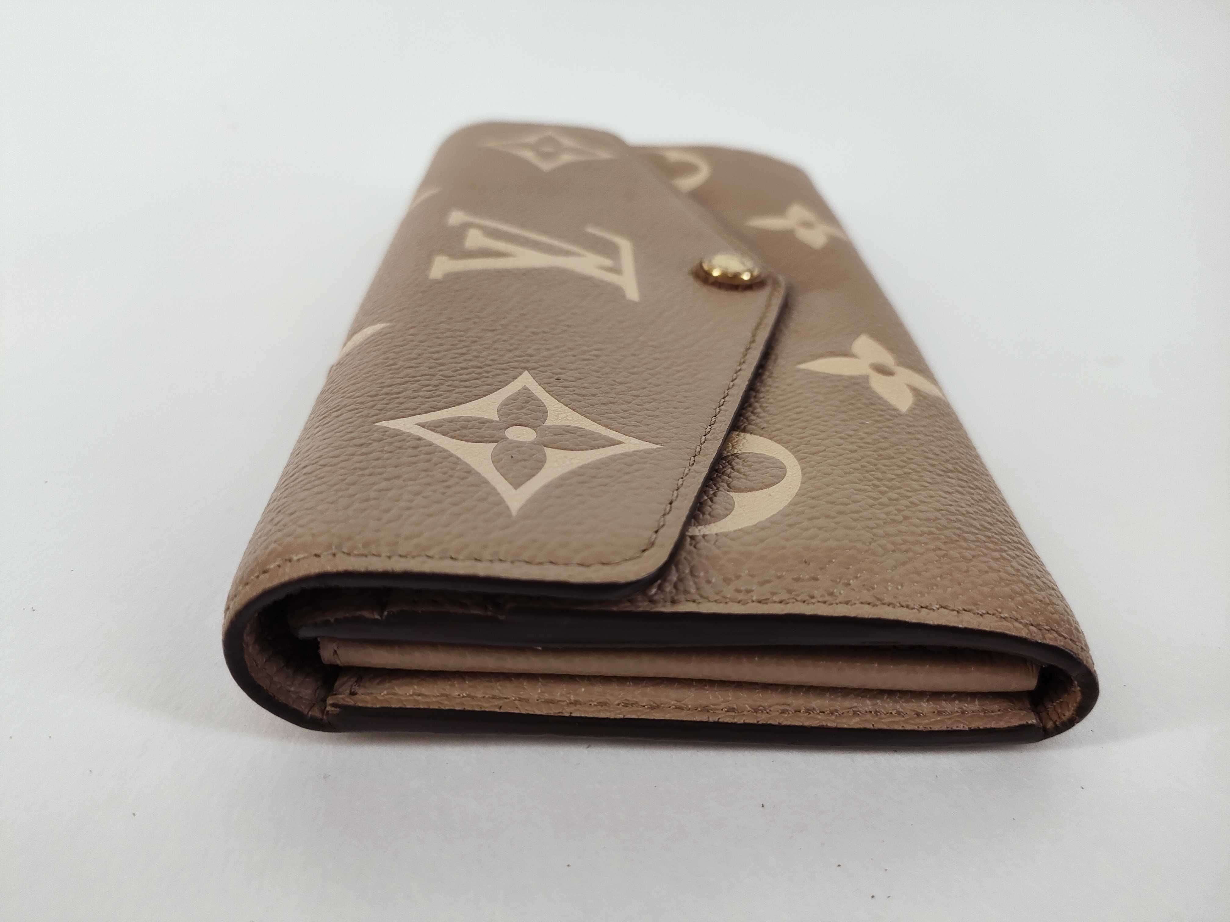 Monogram Empreinte Louis Vuitton Empreinte Portefeuille Sarah Bicolor Tourterelle M81049 RFID Wallet — view 4