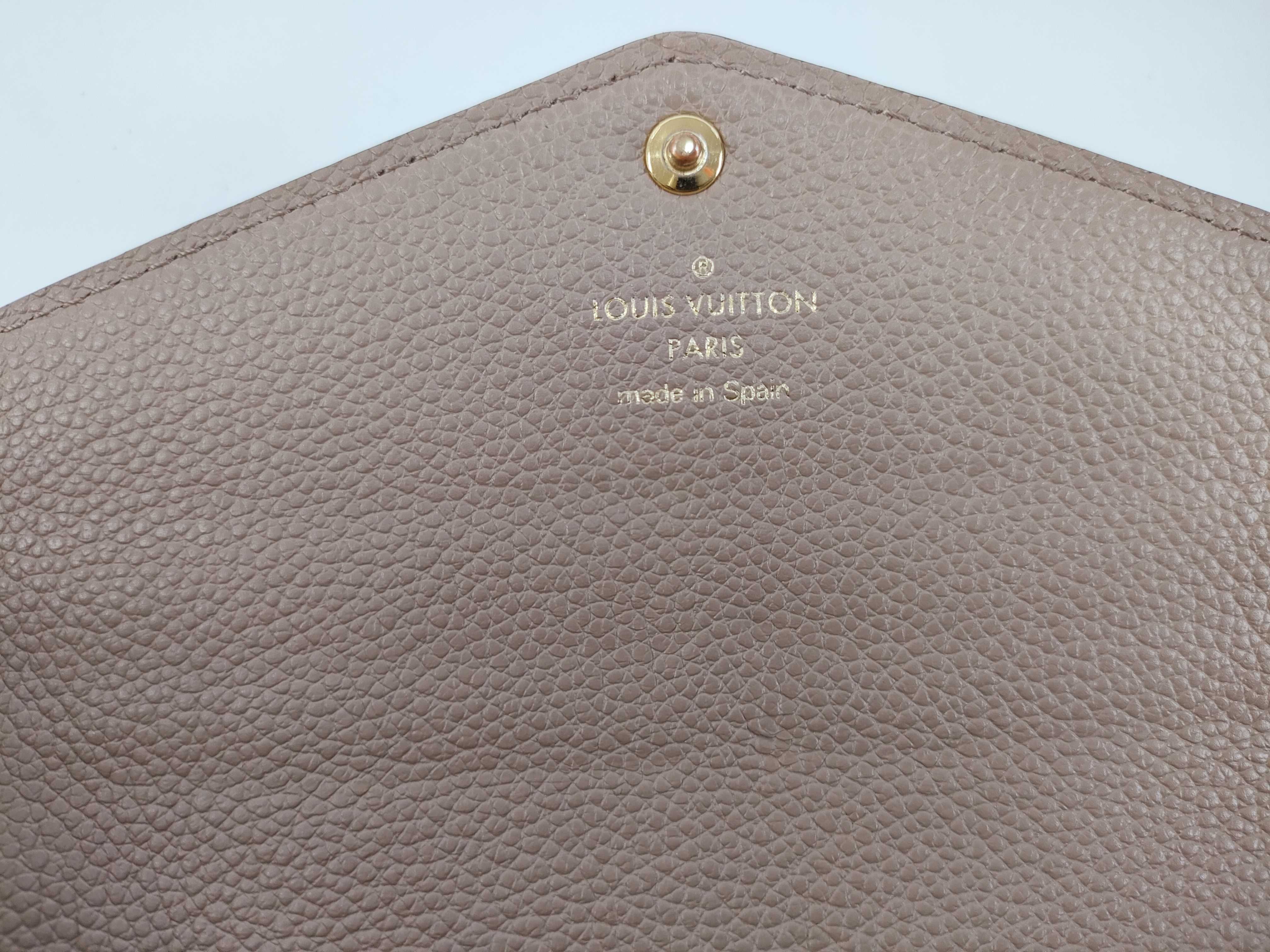 Monogram Empreinte Louis Vuitton Empreinte Portefeuille Sarah Bicolor Tourterelle M81049 RFID Wallet — view 10
