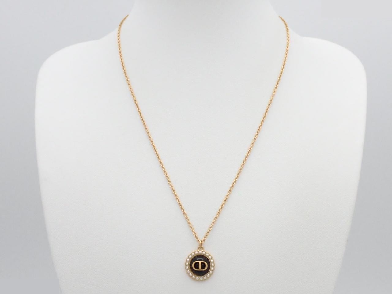 Petit CD Baroque necklace, chain approximately 45cm — view 3