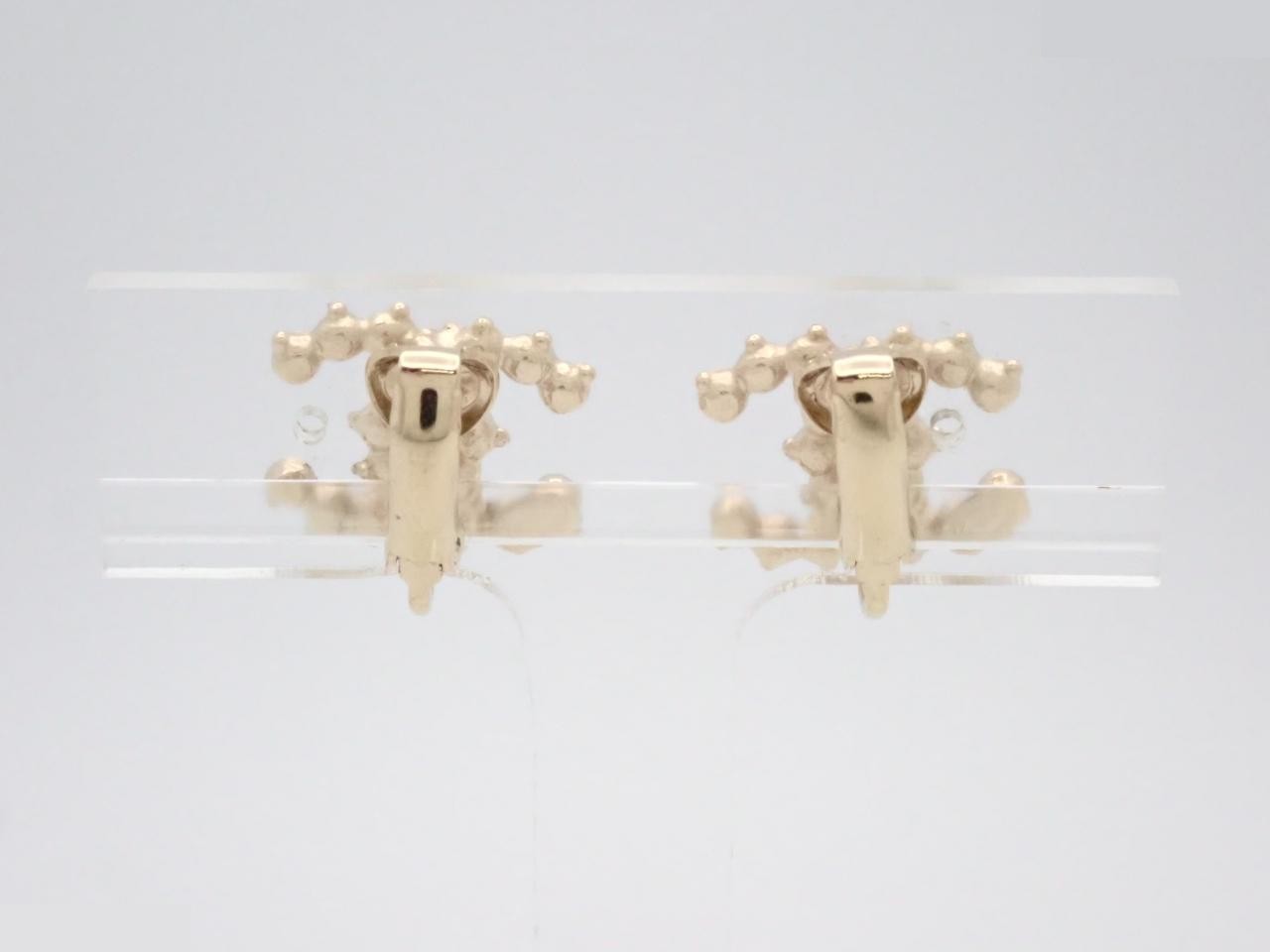 earrings, A18A, Coco Mark, pearl, 1.6cm wide. — view 2