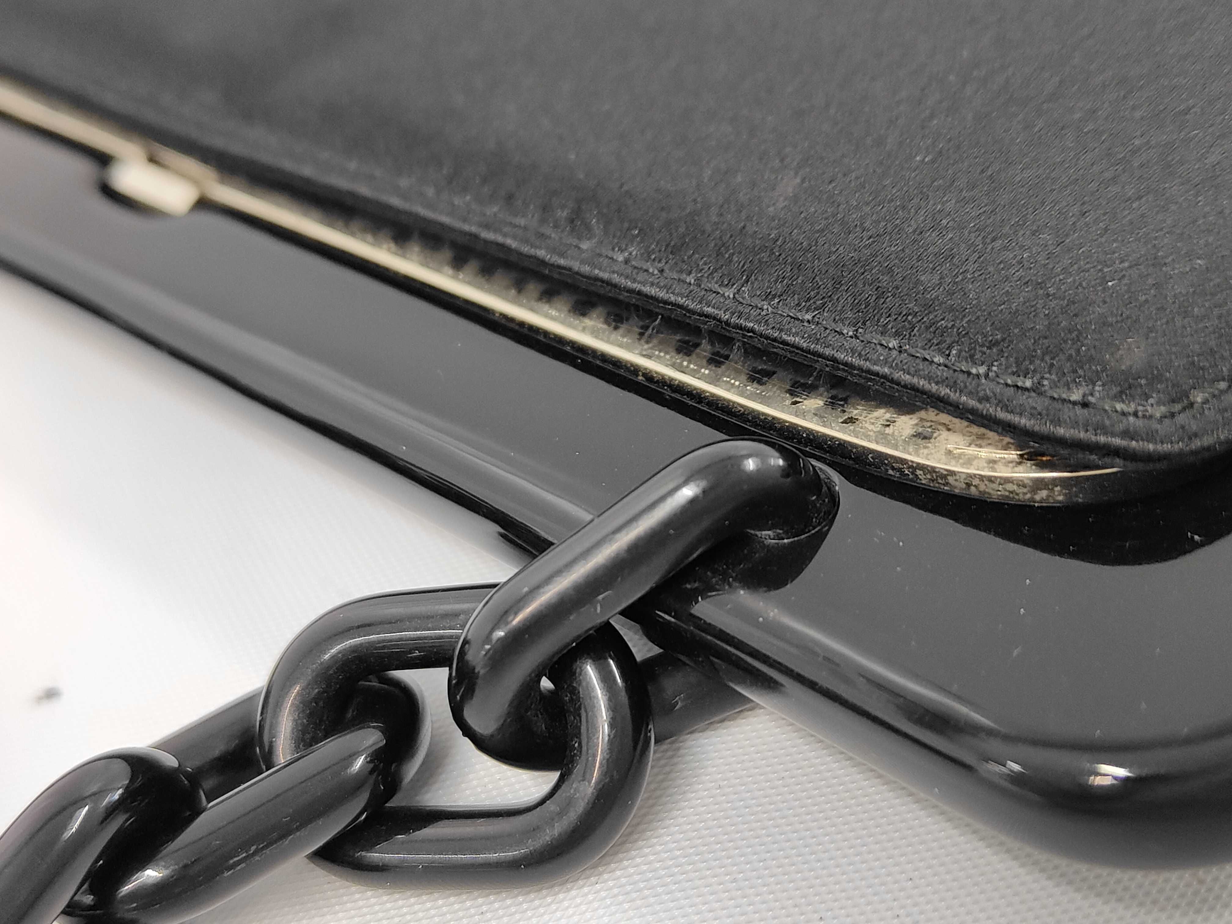 leather coin purse with chain strap shoulder bag — view 6