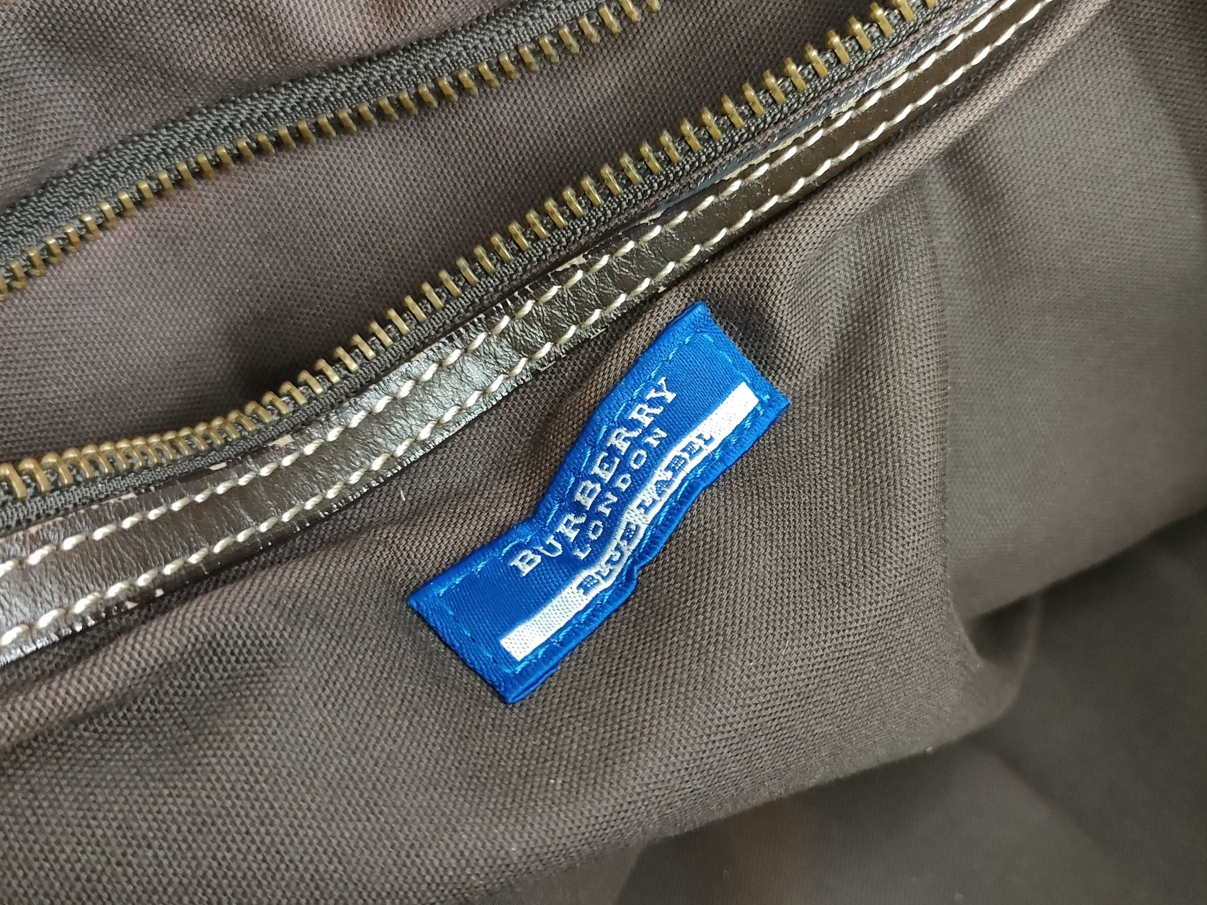 Blue Label Burberry Nylon Tote Bag with Horse Logo — view 11
