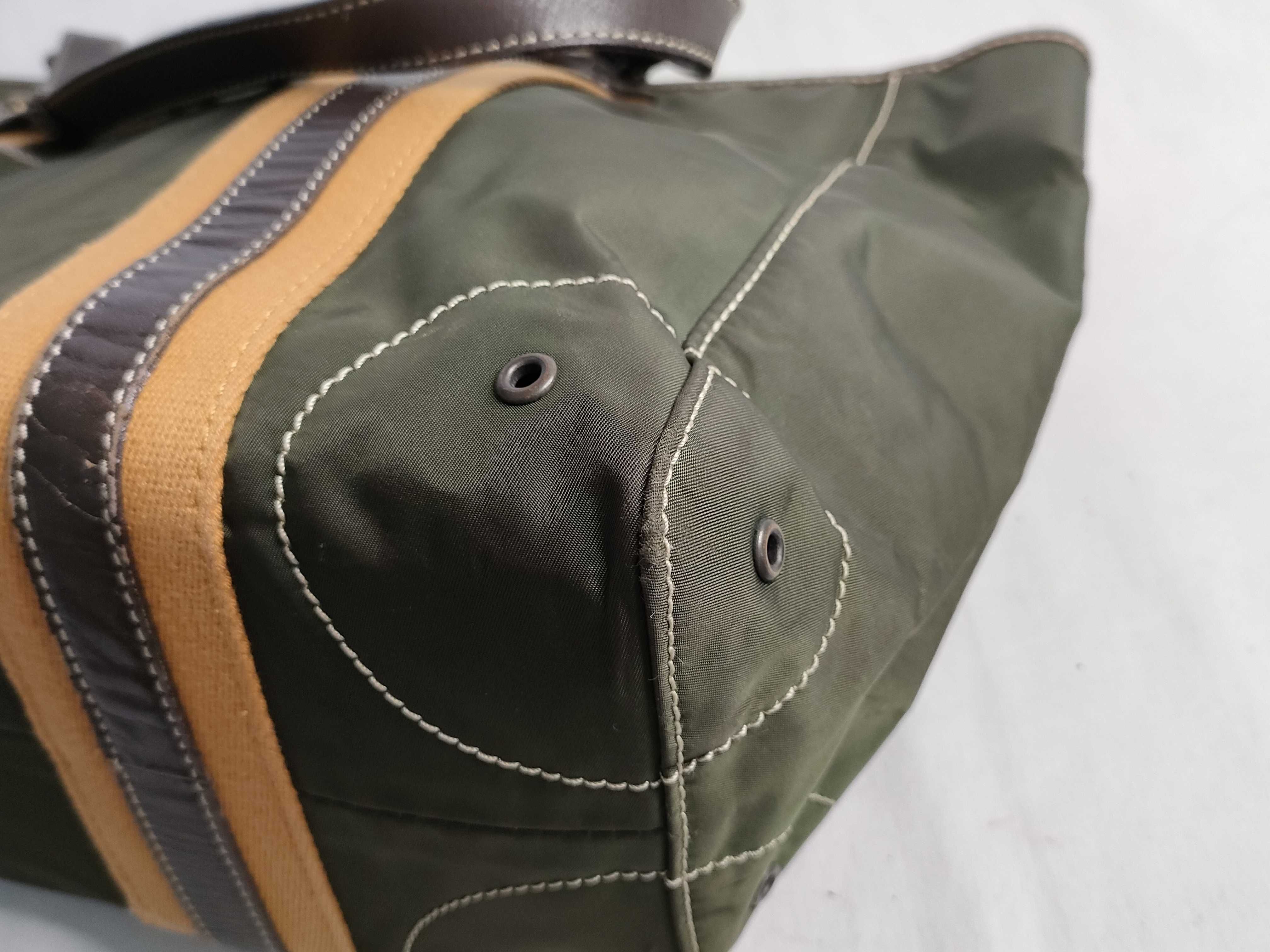 Blue Label Burberry Nylon Tote Bag with Horse Logo — view 6