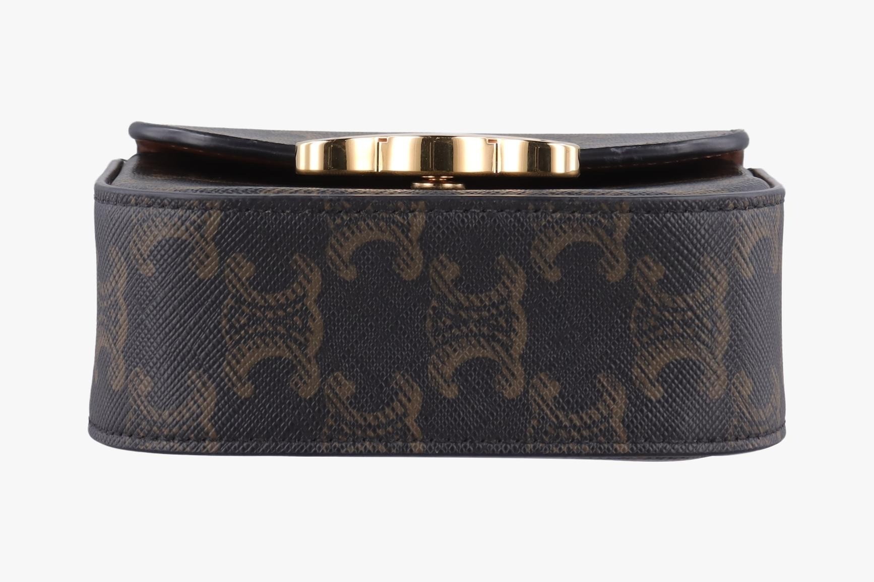 Mini Triomphe PVC Coated Canvas Brown — view 3
