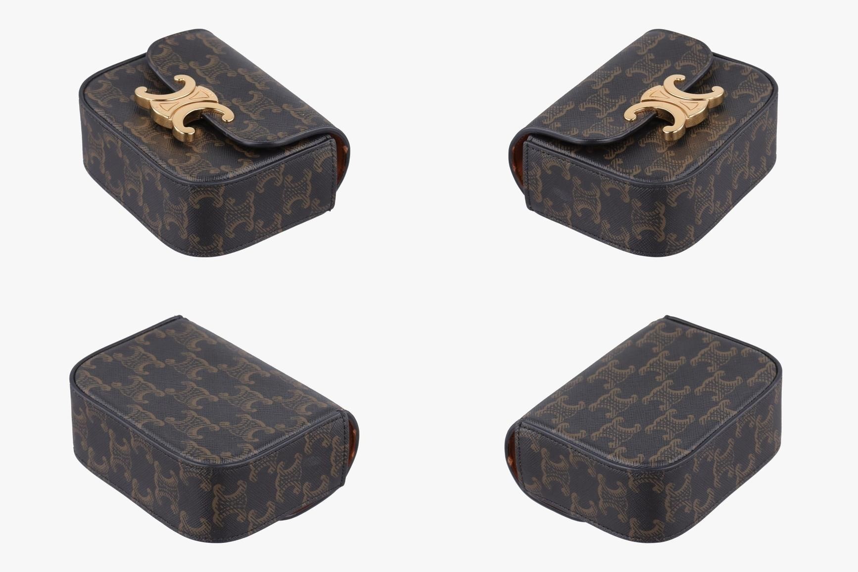 Mini Triomphe PVC Coated Canvas Brown — view 4