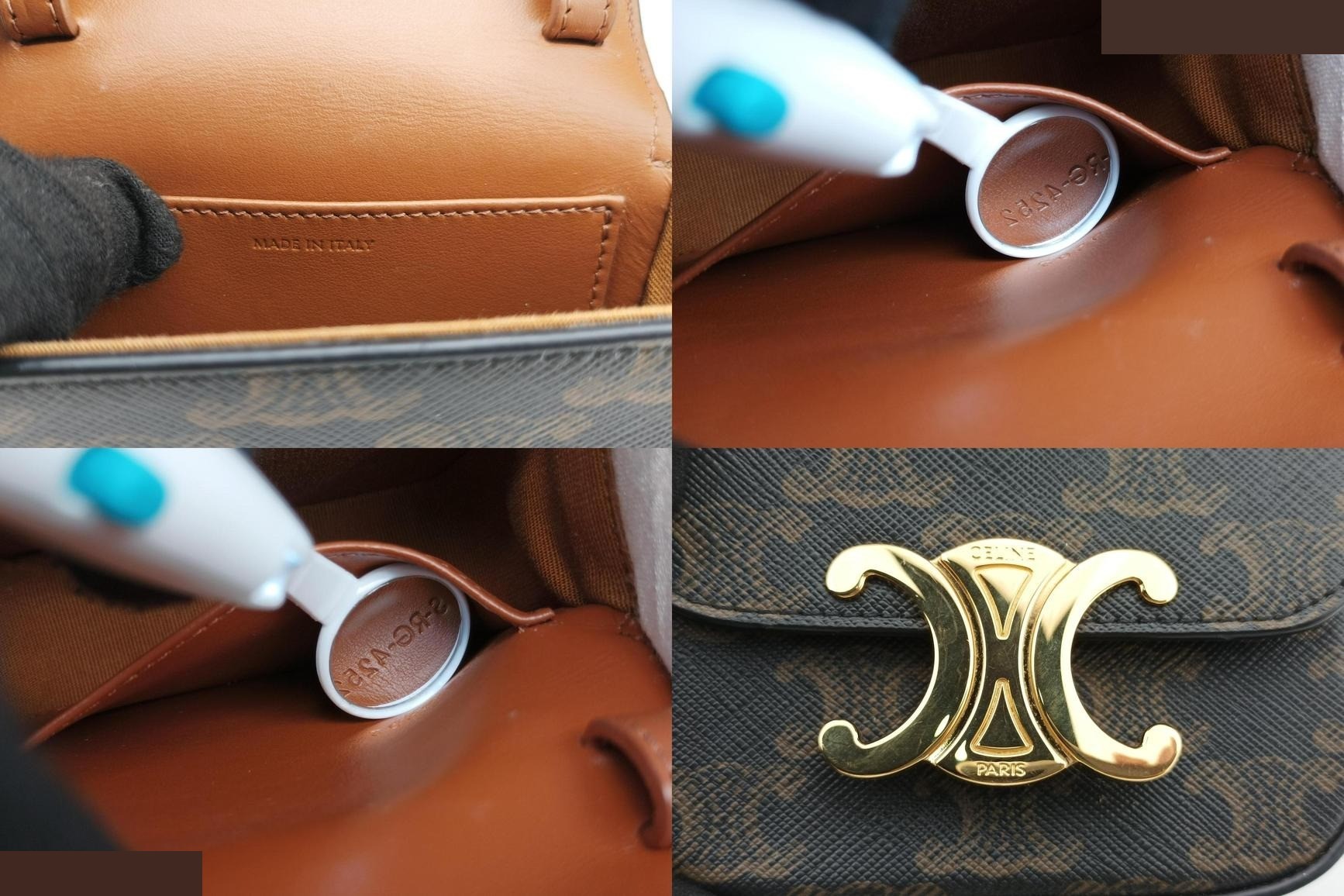 Mini Triomphe PVC Coated Canvas Brown — view 8