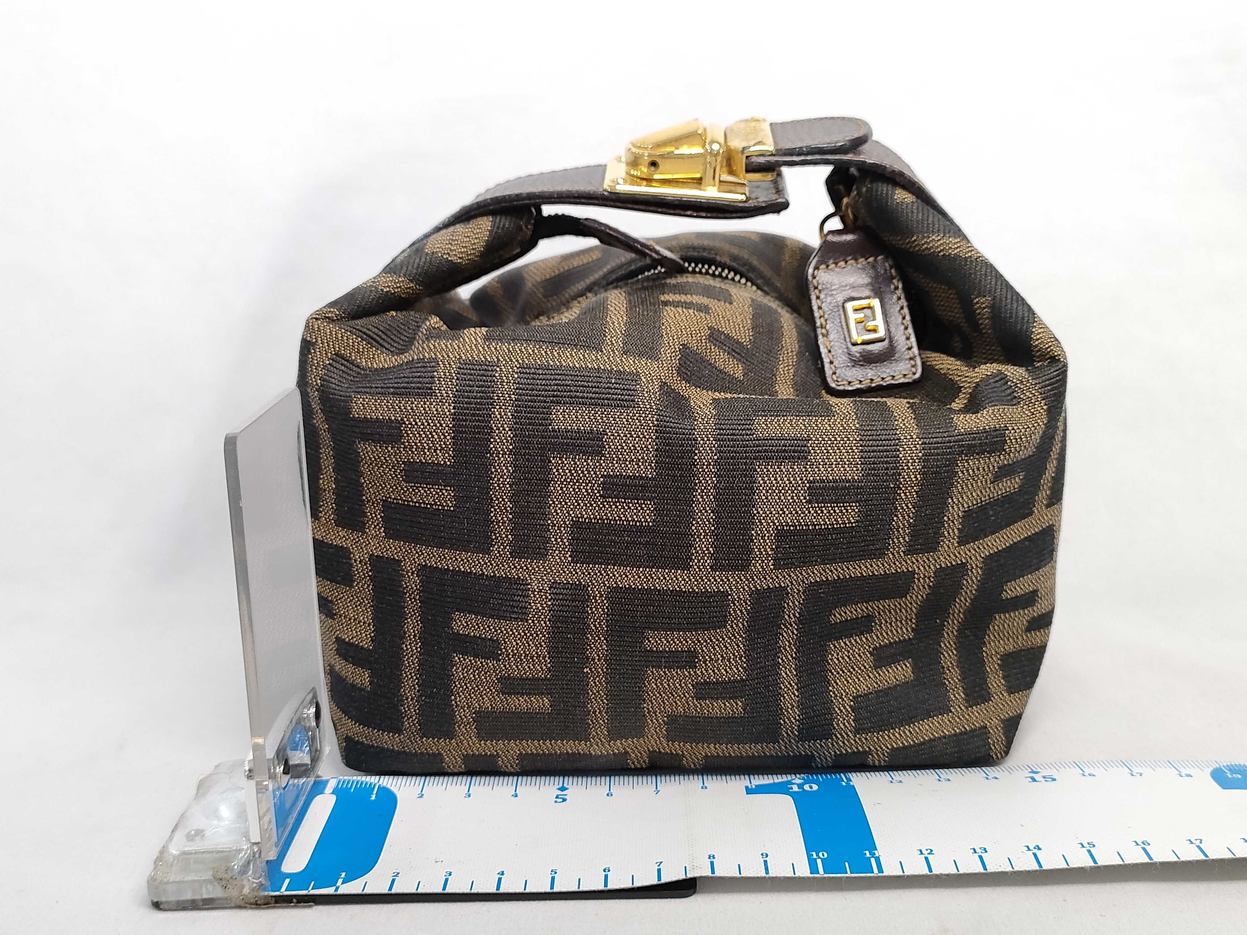 Zucca pattern Fendi vanity accessory pouch Zucca mini vanity bag — view 2