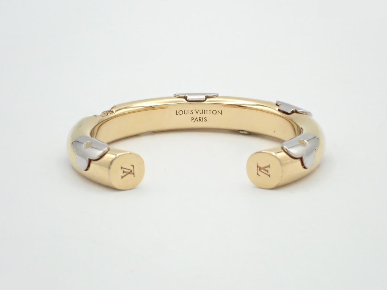 Jonk Daily Monogram Bangle, Gold, Wrist size approximately 16.5 cm — view 2