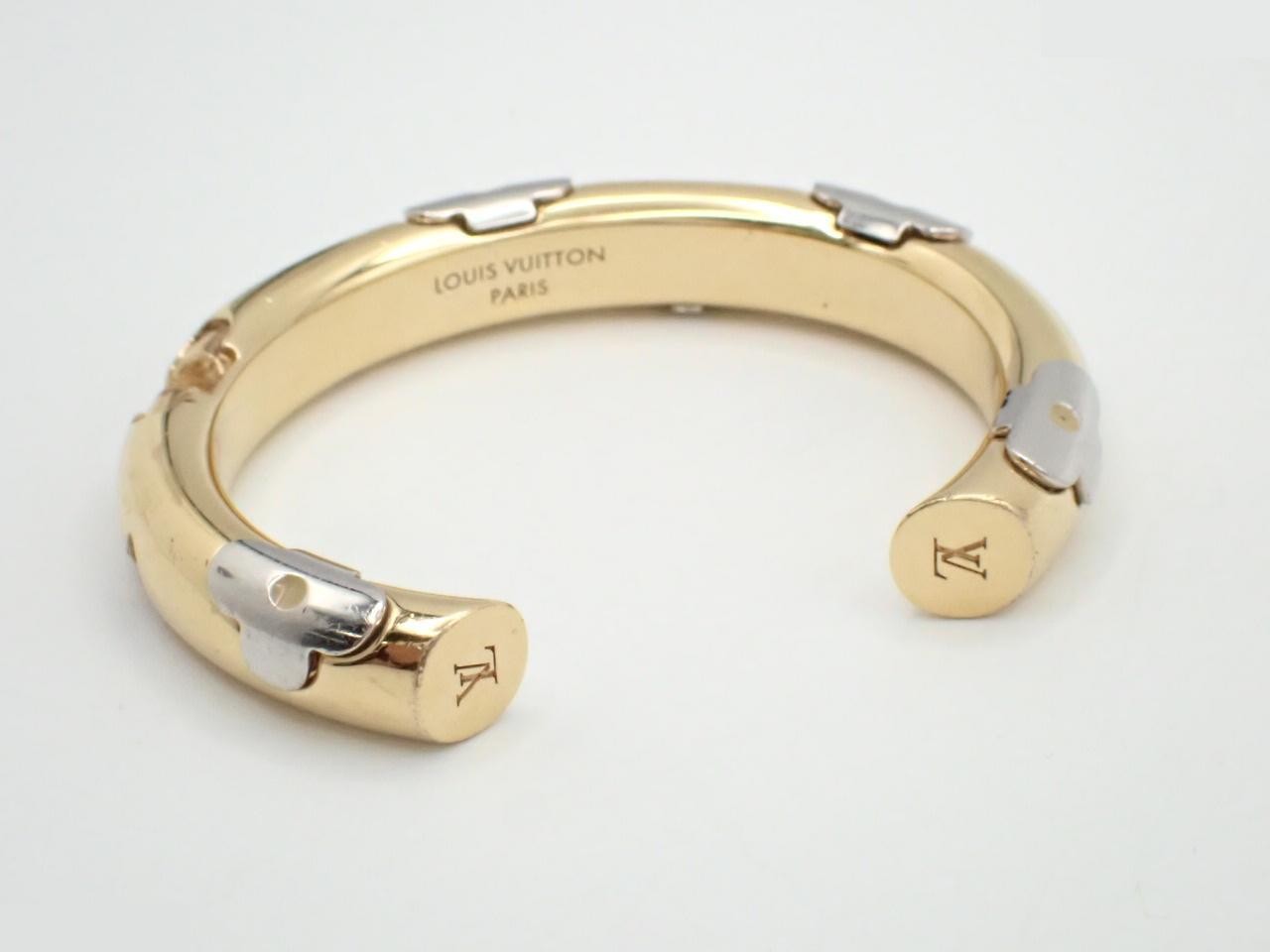 Jonk Daily Monogram Bangle, Gold, Wrist size approximately 16.5 cm — view 3