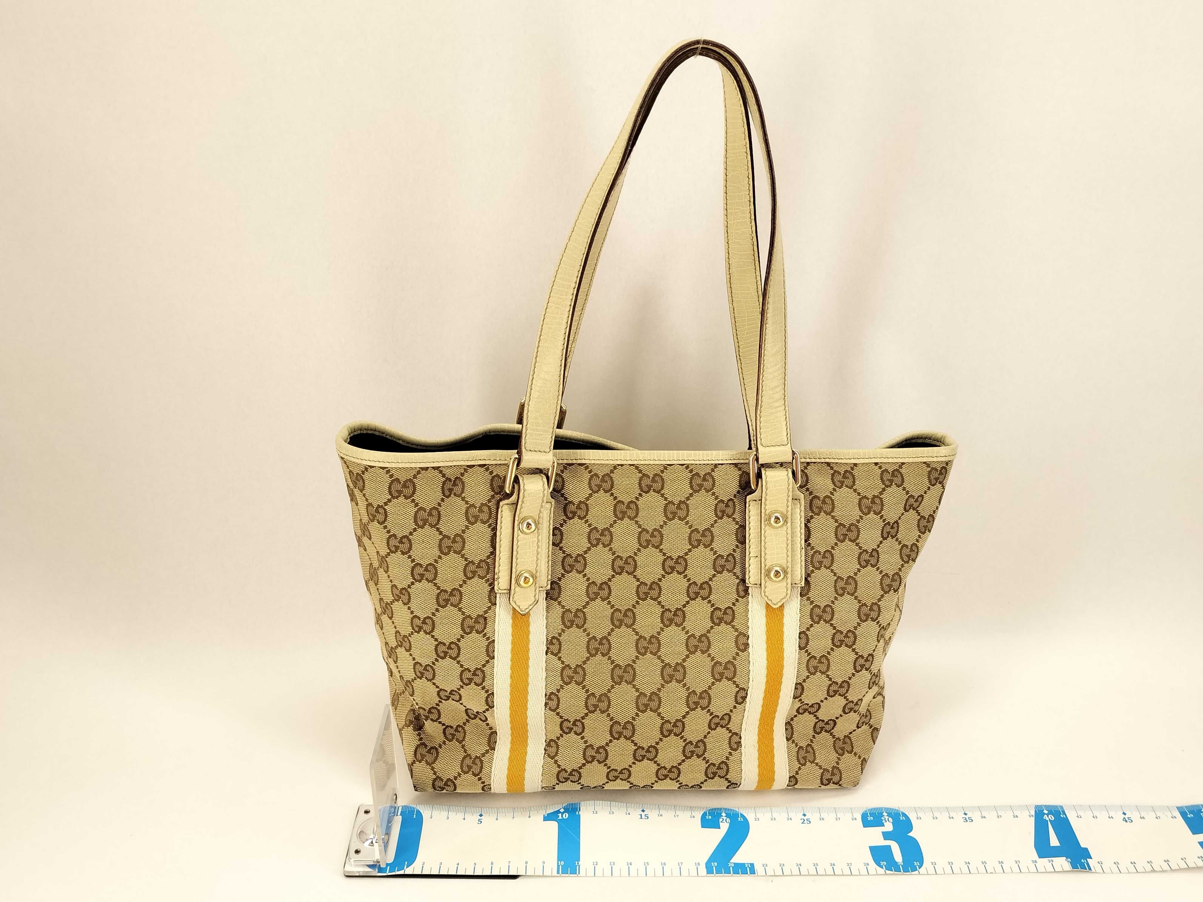 GG Canvas 137396 Sherry Charm Tote Bag — view 2
