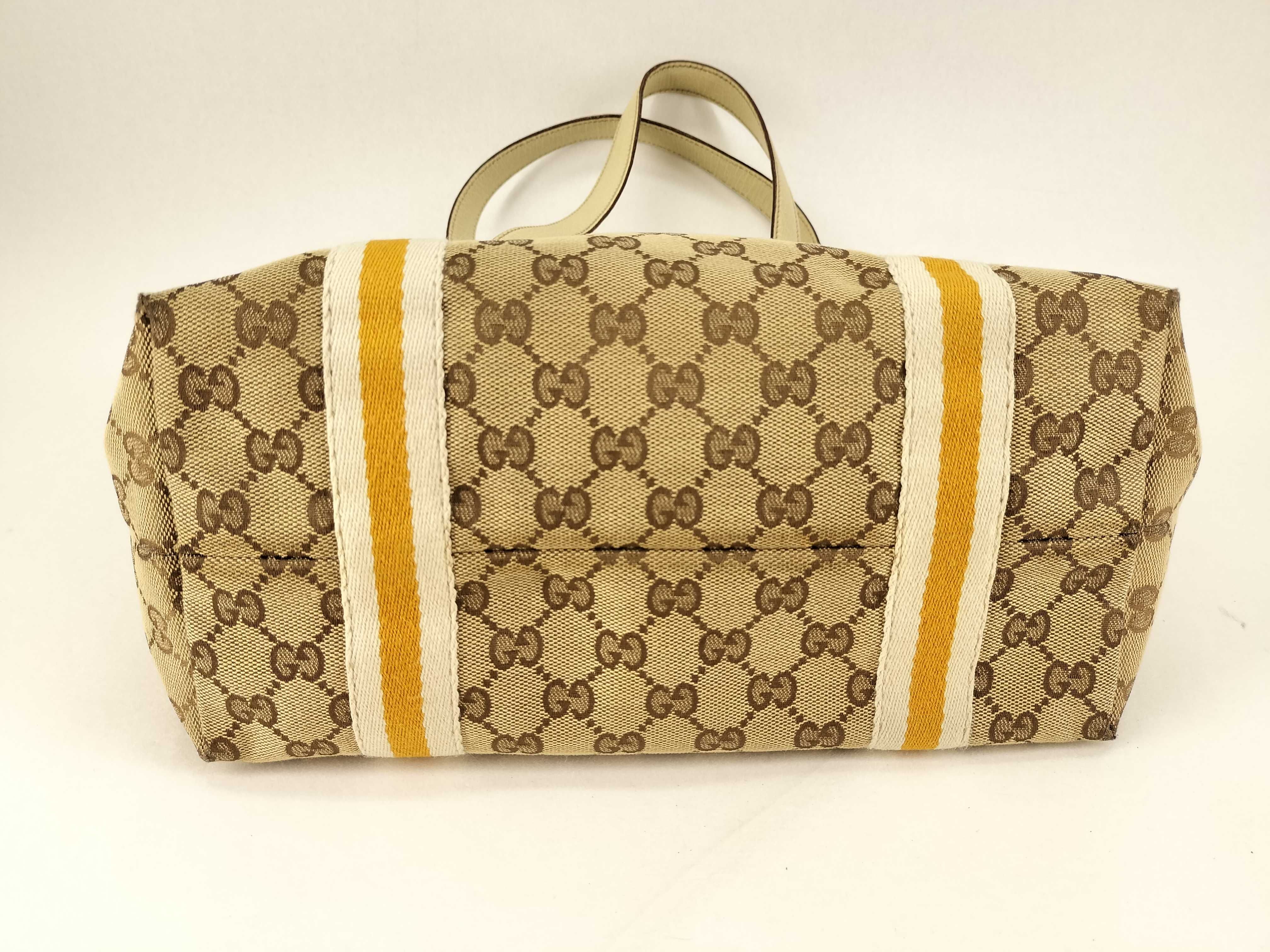 GG Canvas 137396 Sherry Charm Tote Bag — view 6