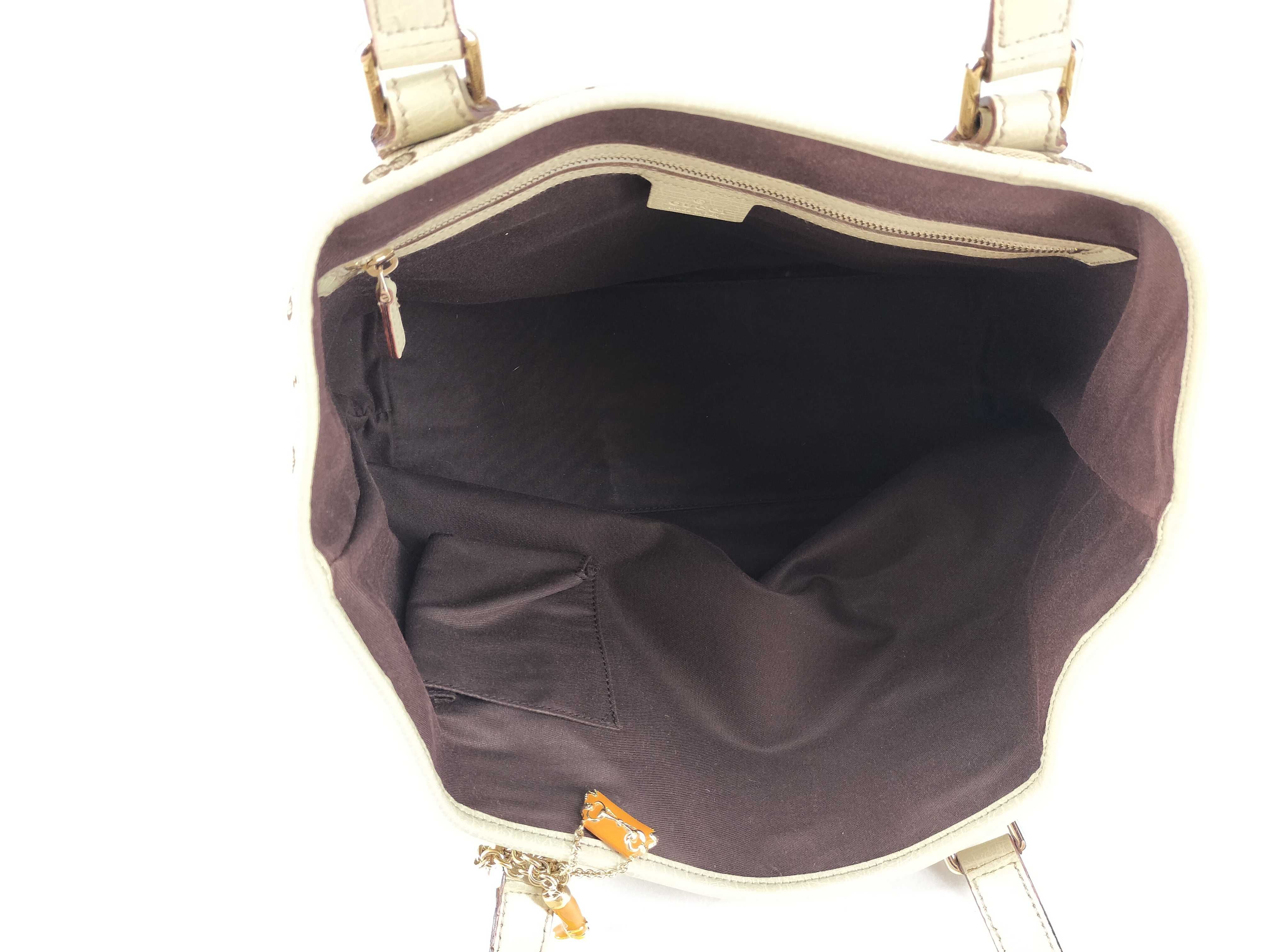 GG Canvas 137396 Sherry Charm Tote Bag — view 8