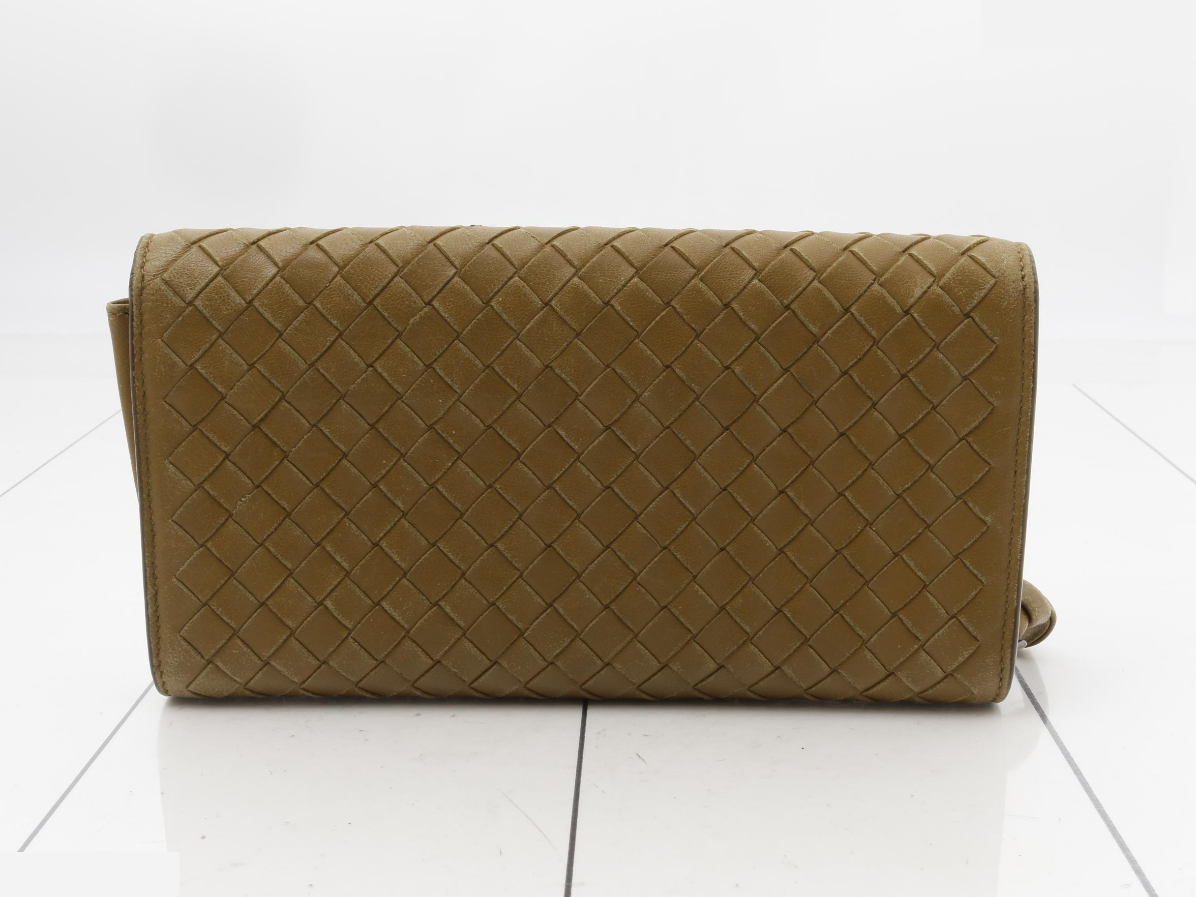 Intrecciato (bag) and wallet: Flap-type long wallet — view 2