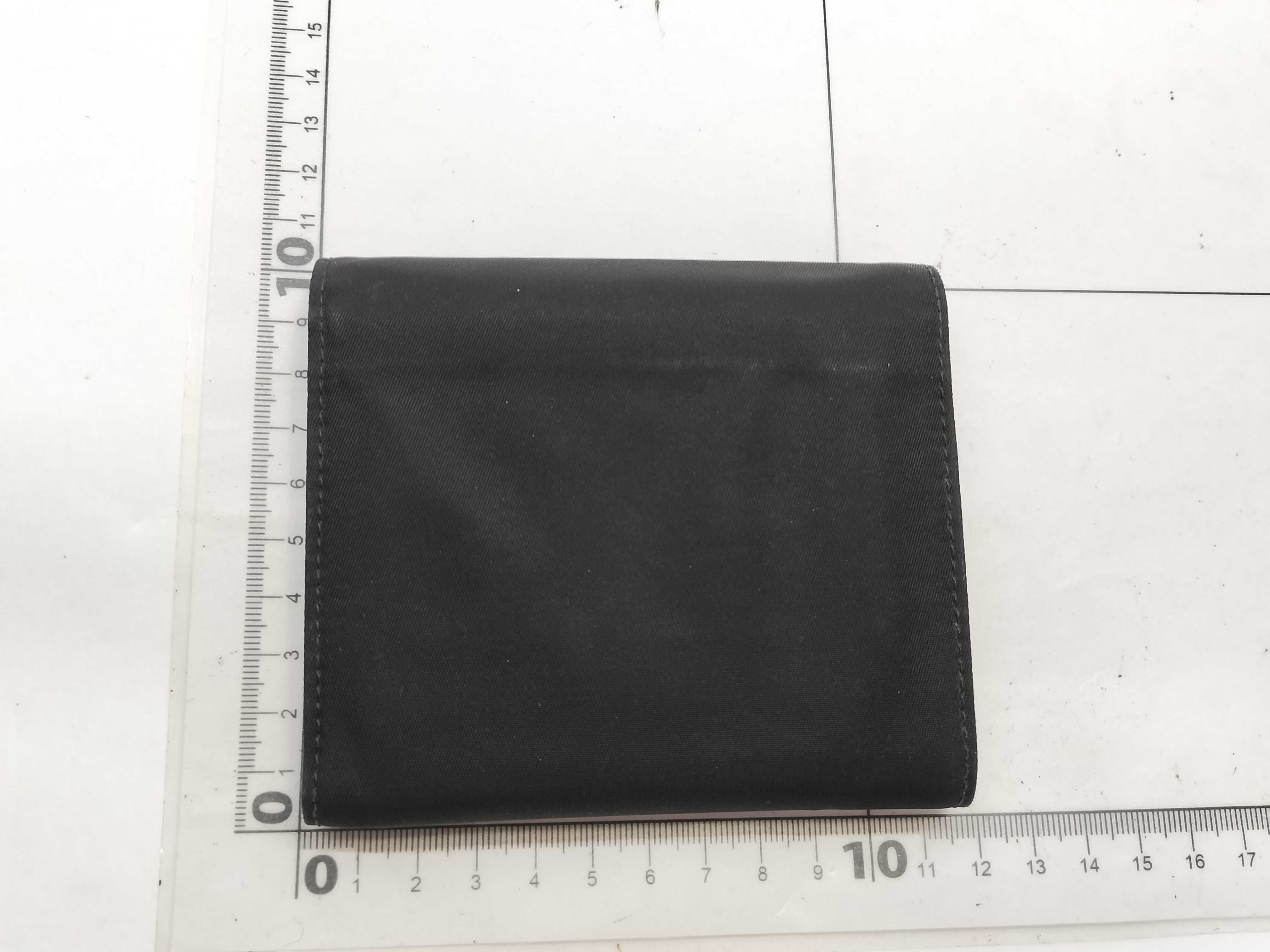 Nylon Tri-fold Wallet, Black — view 2