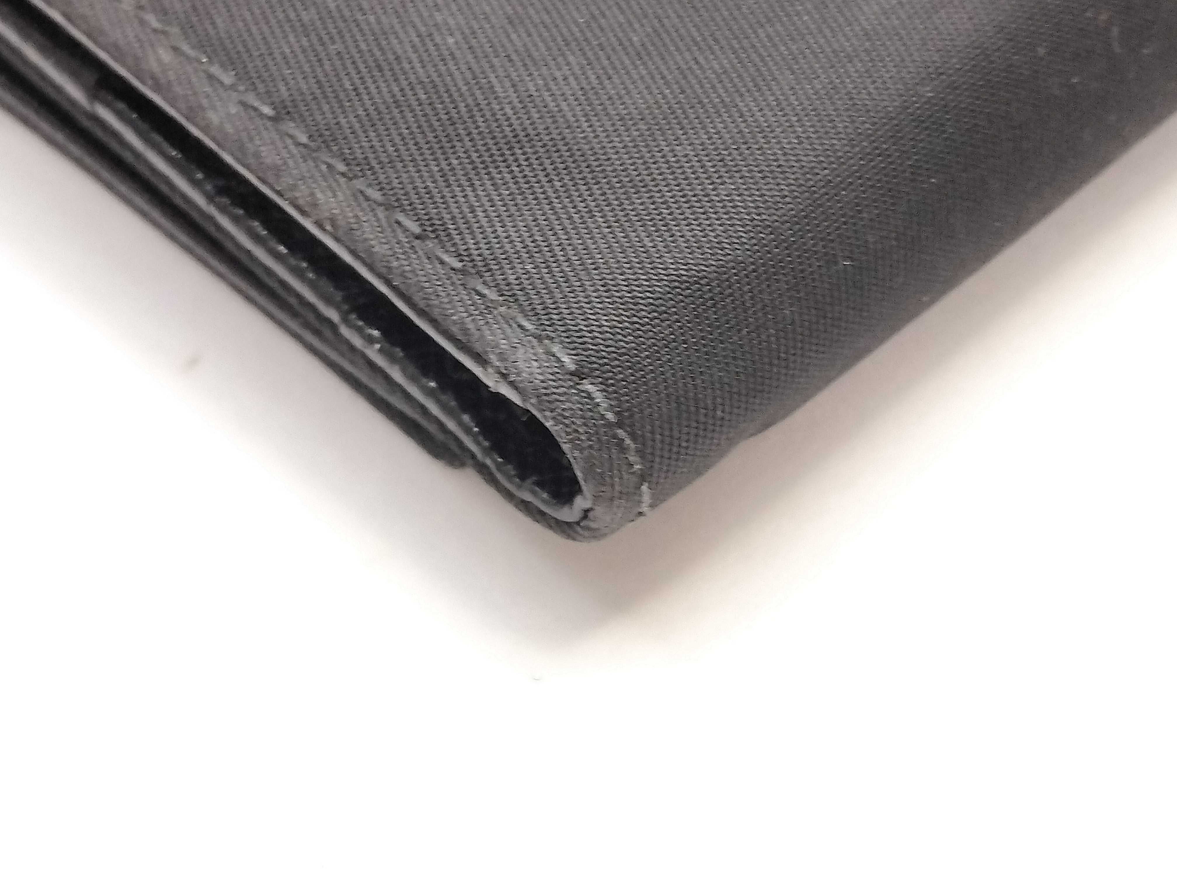 Nylon Tri-fold Wallet, Black — view 3