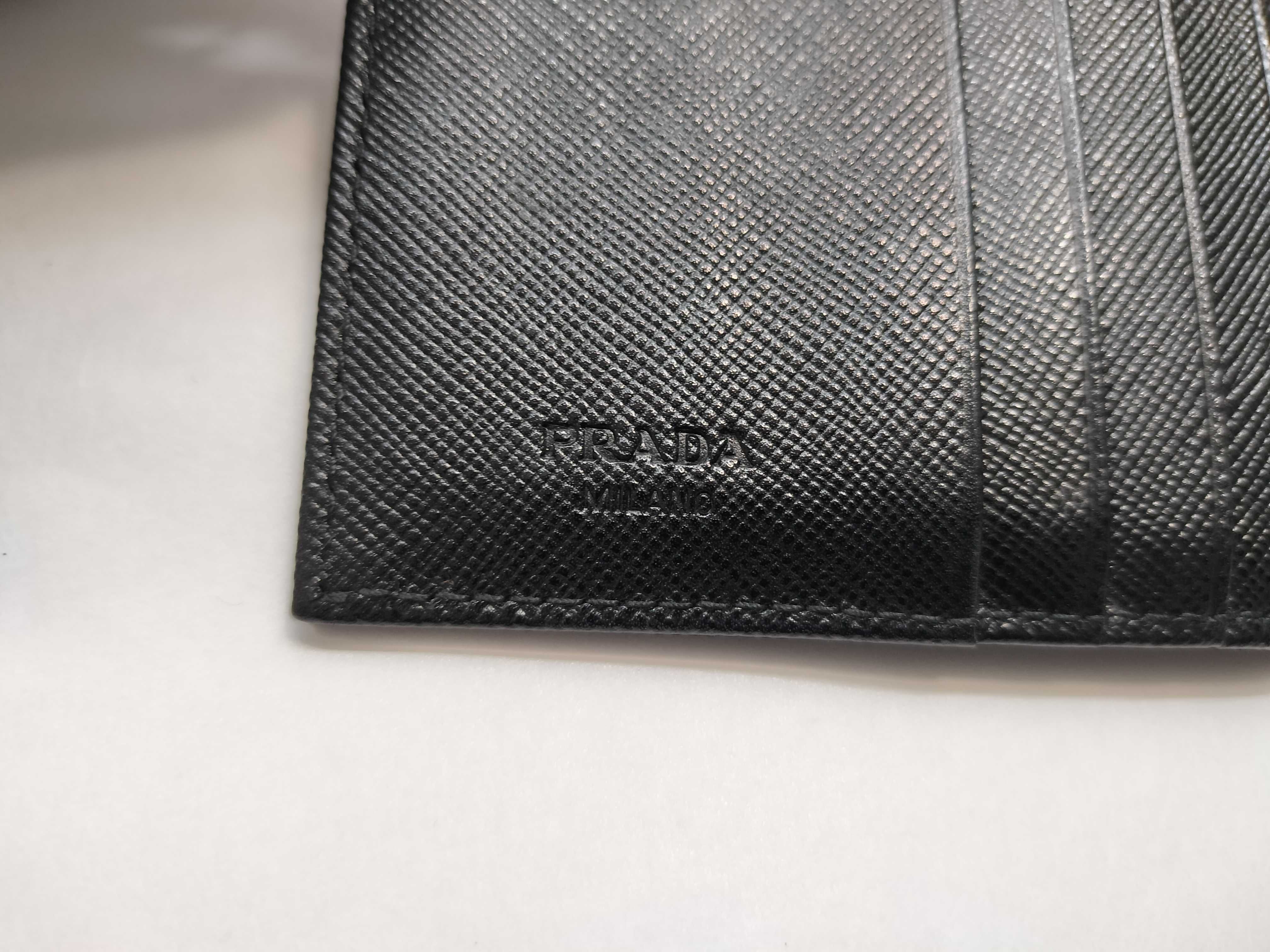 Nylon Tri-fold Wallet, Black — view 10