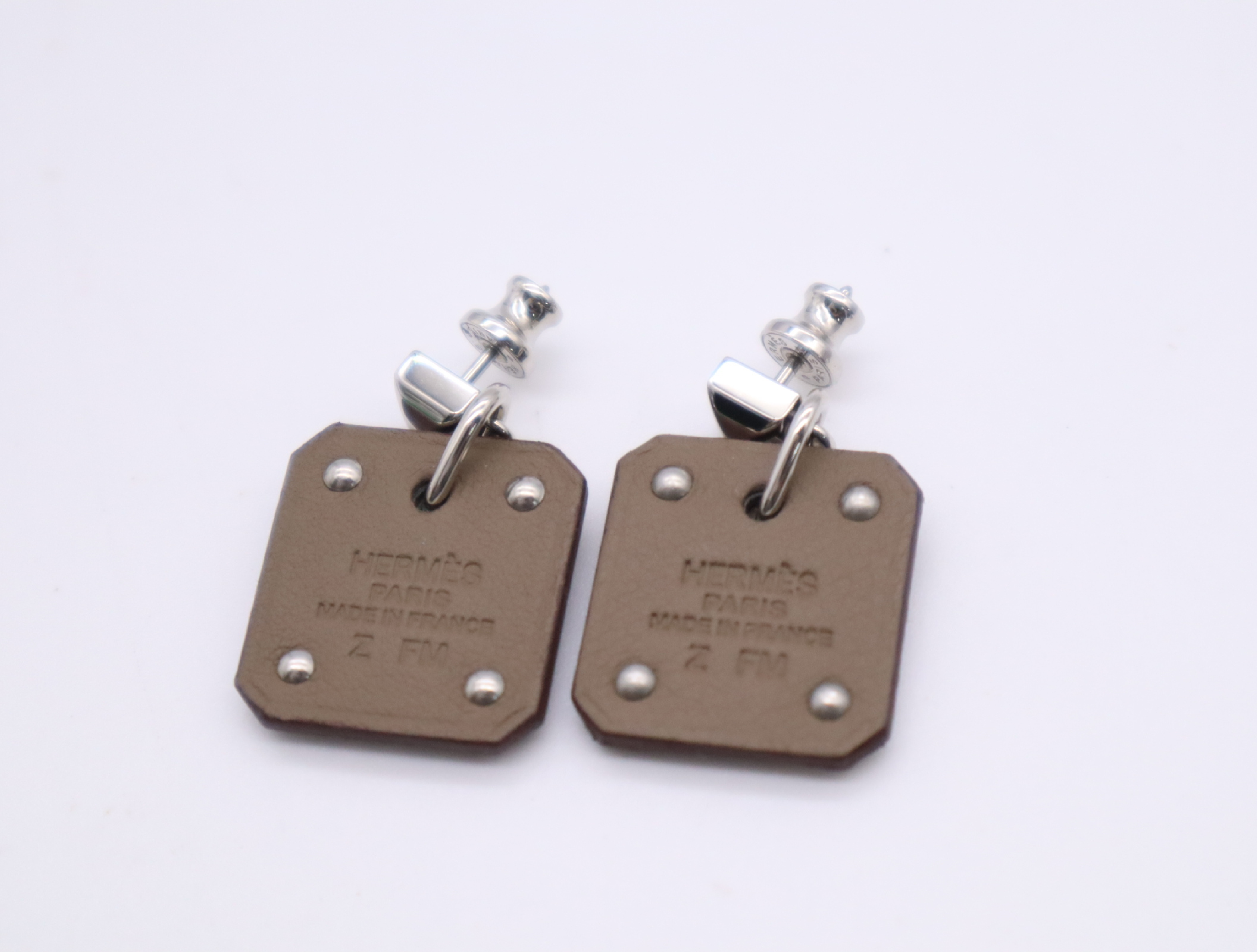 SV Heart Plate Earrings — view 2