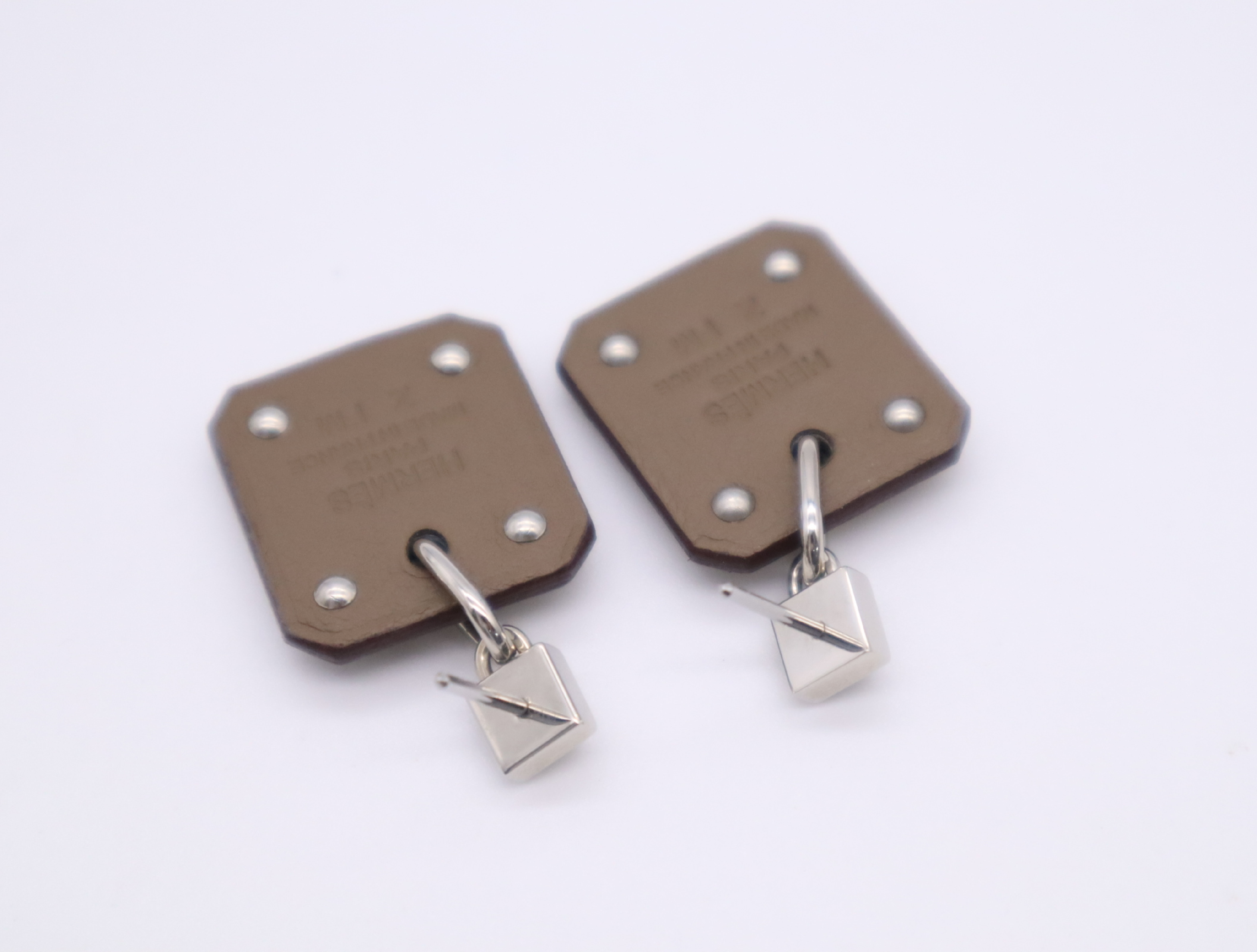 SV Heart Plate Earrings — view 4