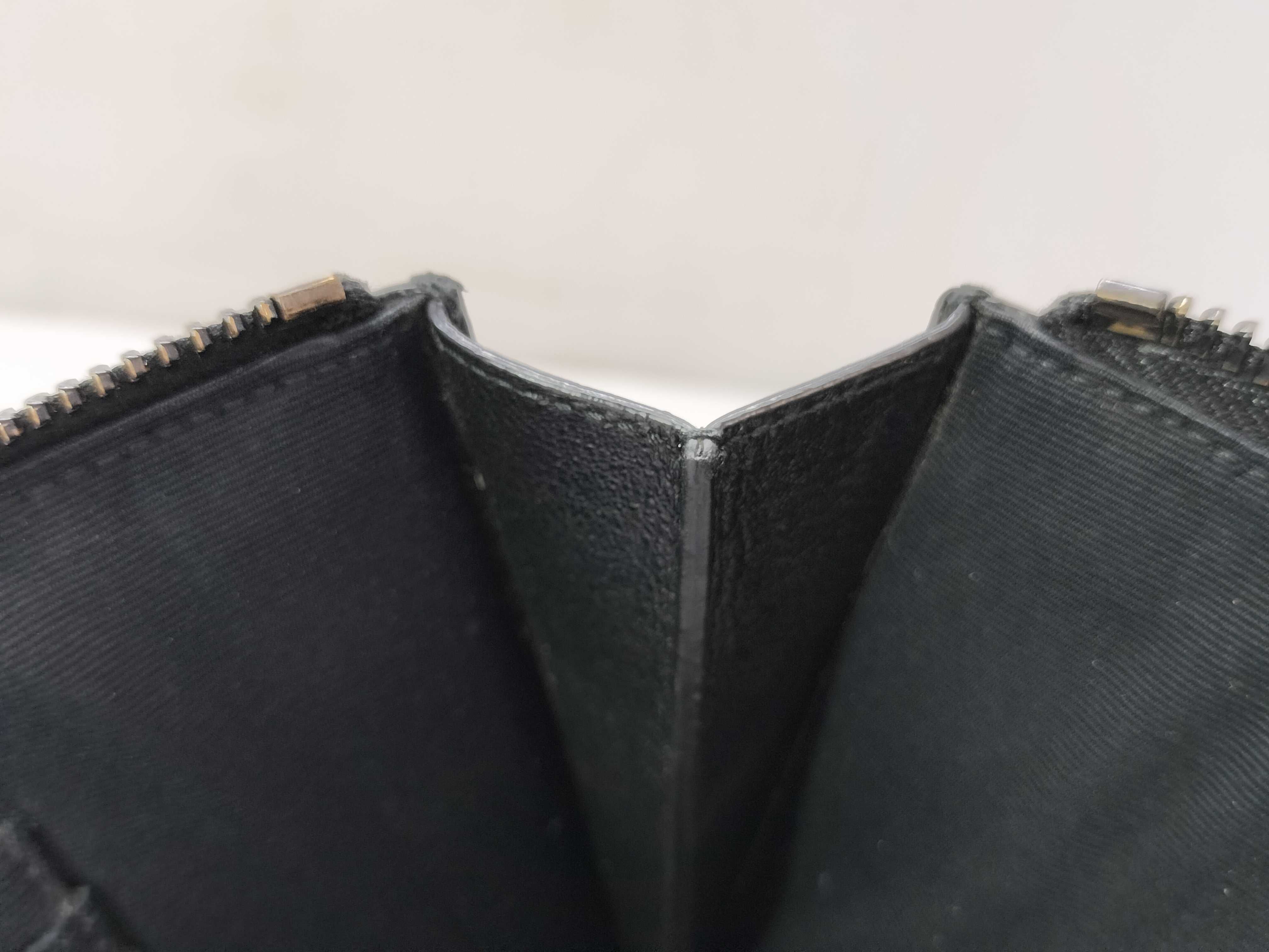 Leather YSL Logo Clutch Bag — view 9