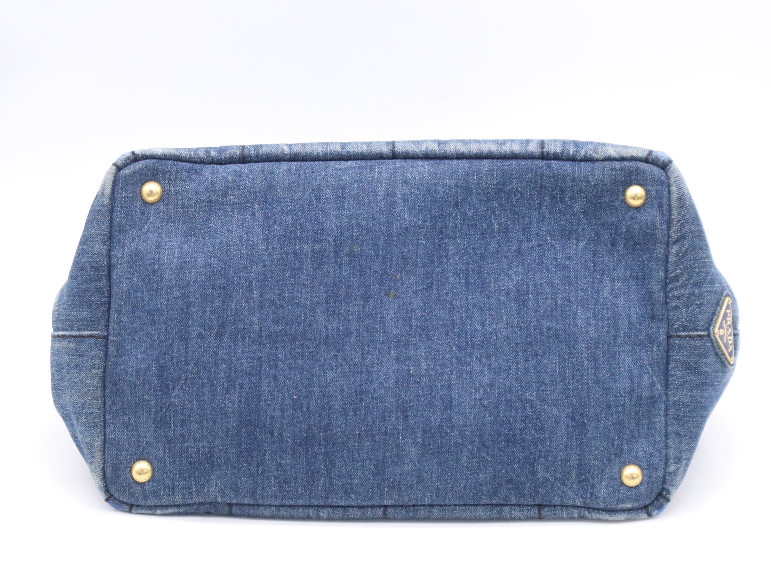 Canvas Canapa Tote Bag, Denim, with Guarantee Card — view 4