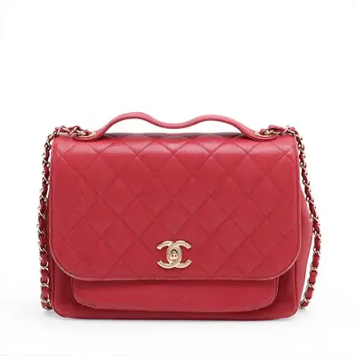 Business Affinity Medium Caviar Skin Shoulder Bag (Serial No. 23)