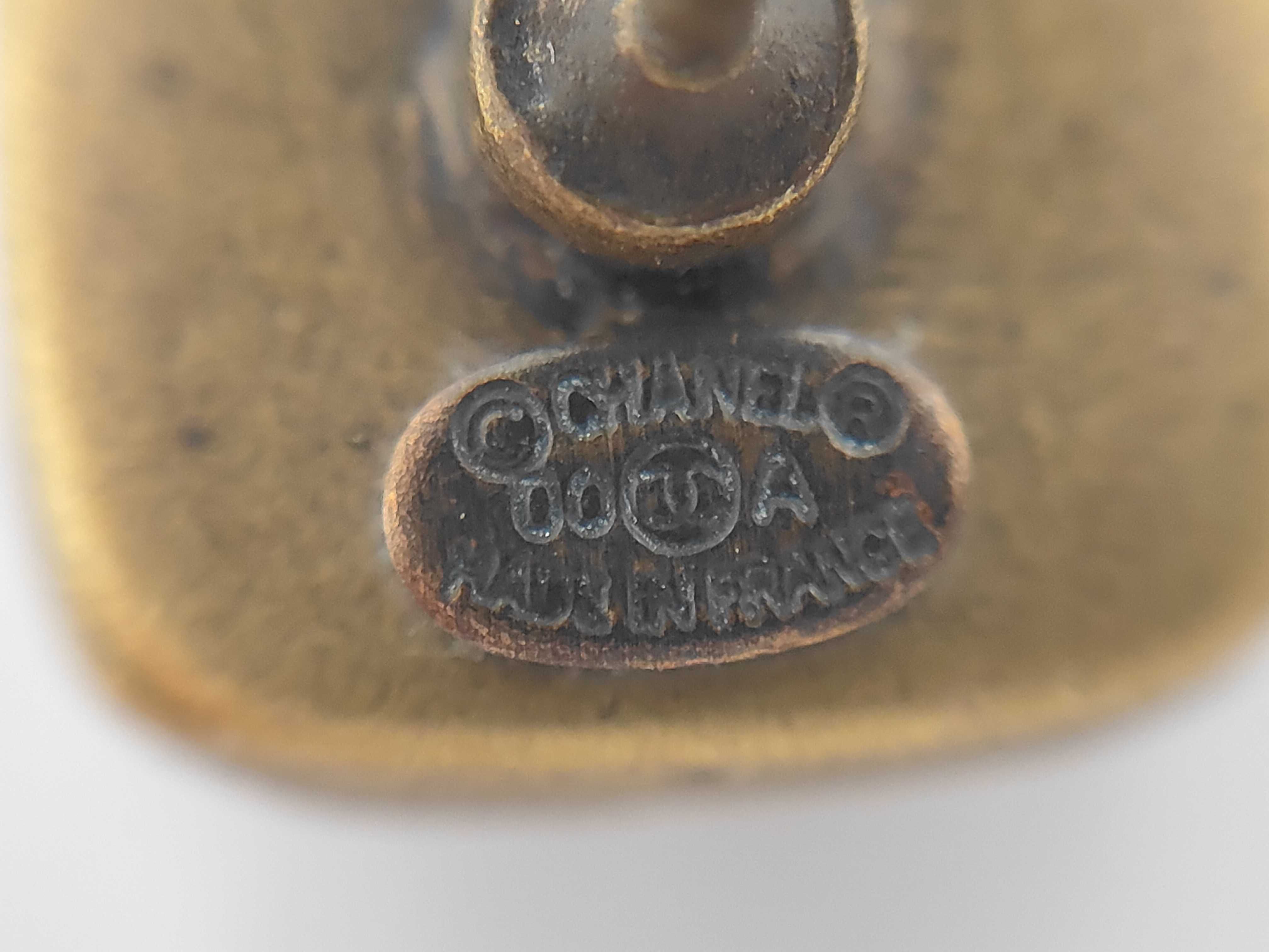 00A Coco Mark Gripoix Square Earrings — view 4