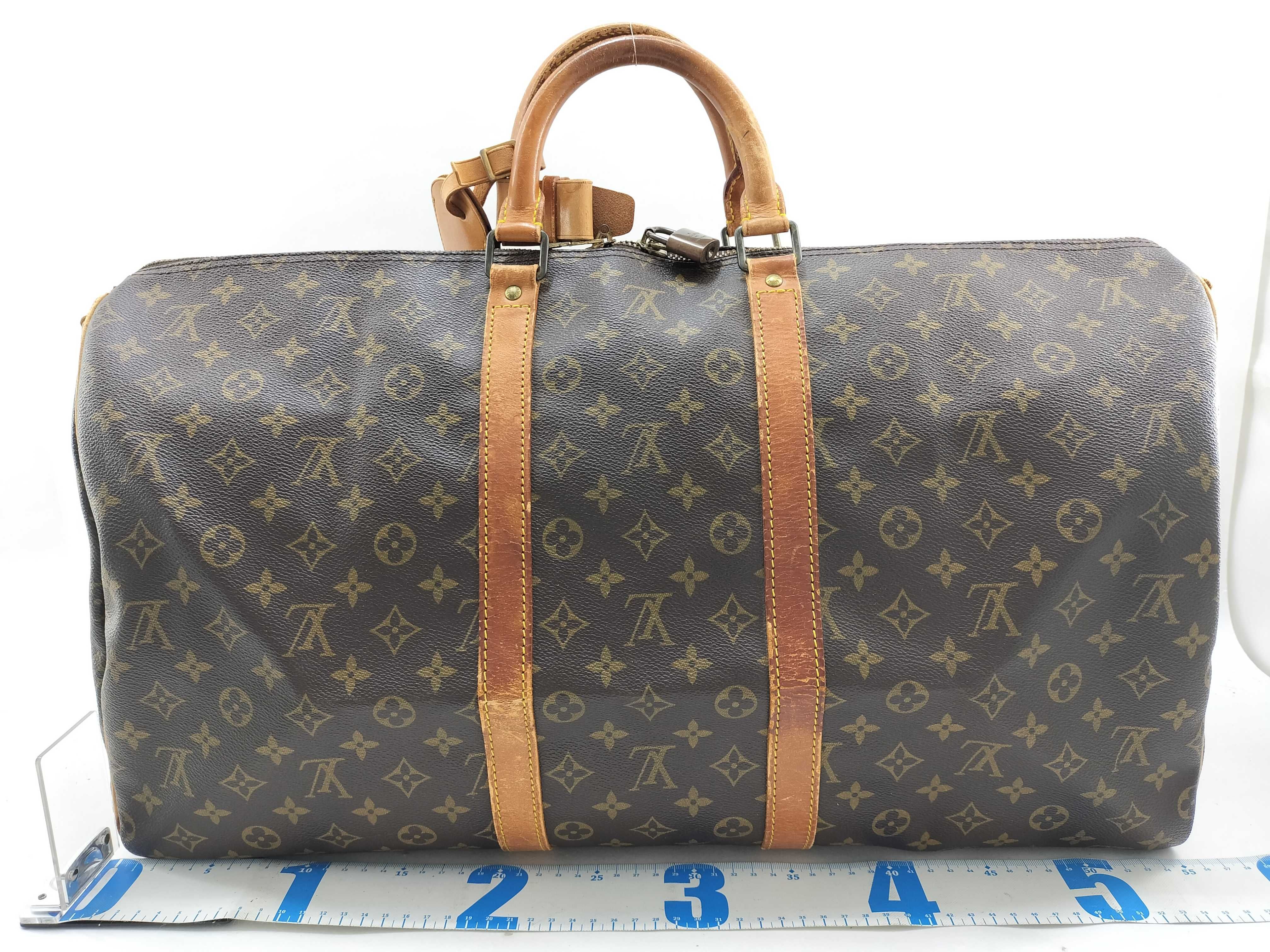 Monogram Louis Vuitton Keepall Bandoulière 55 2-way Boston Bag — view 2