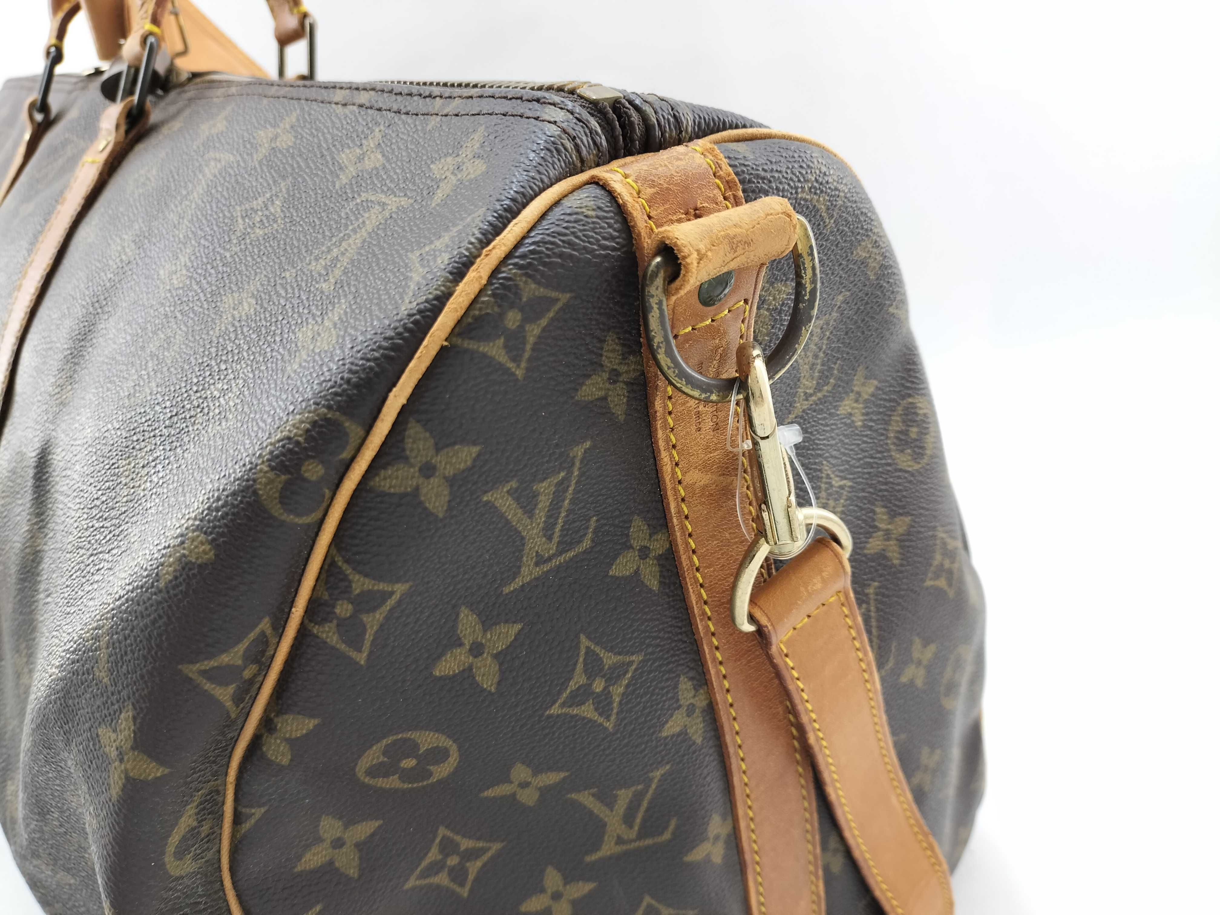 Monogram Louis Vuitton Keepall Bandoulière 55 2-way Boston Bag — view 4