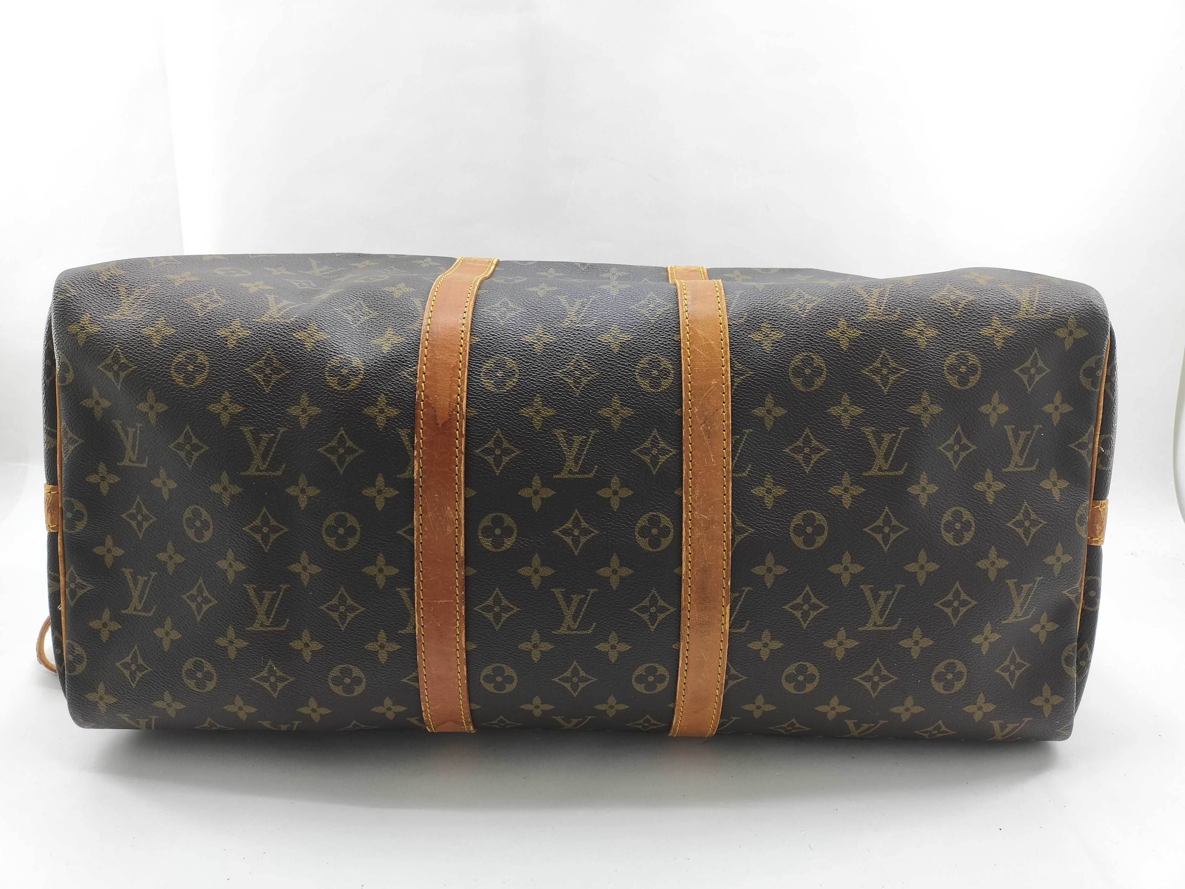 Monogram Louis Vuitton Keepall Bandoulière 55 2-way Boston Bag — view 7