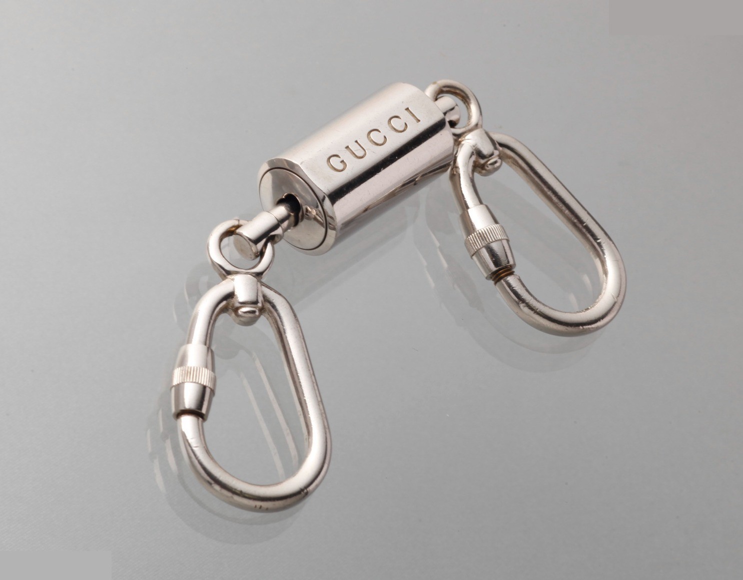 Detachable padlock-type key ring — view 3