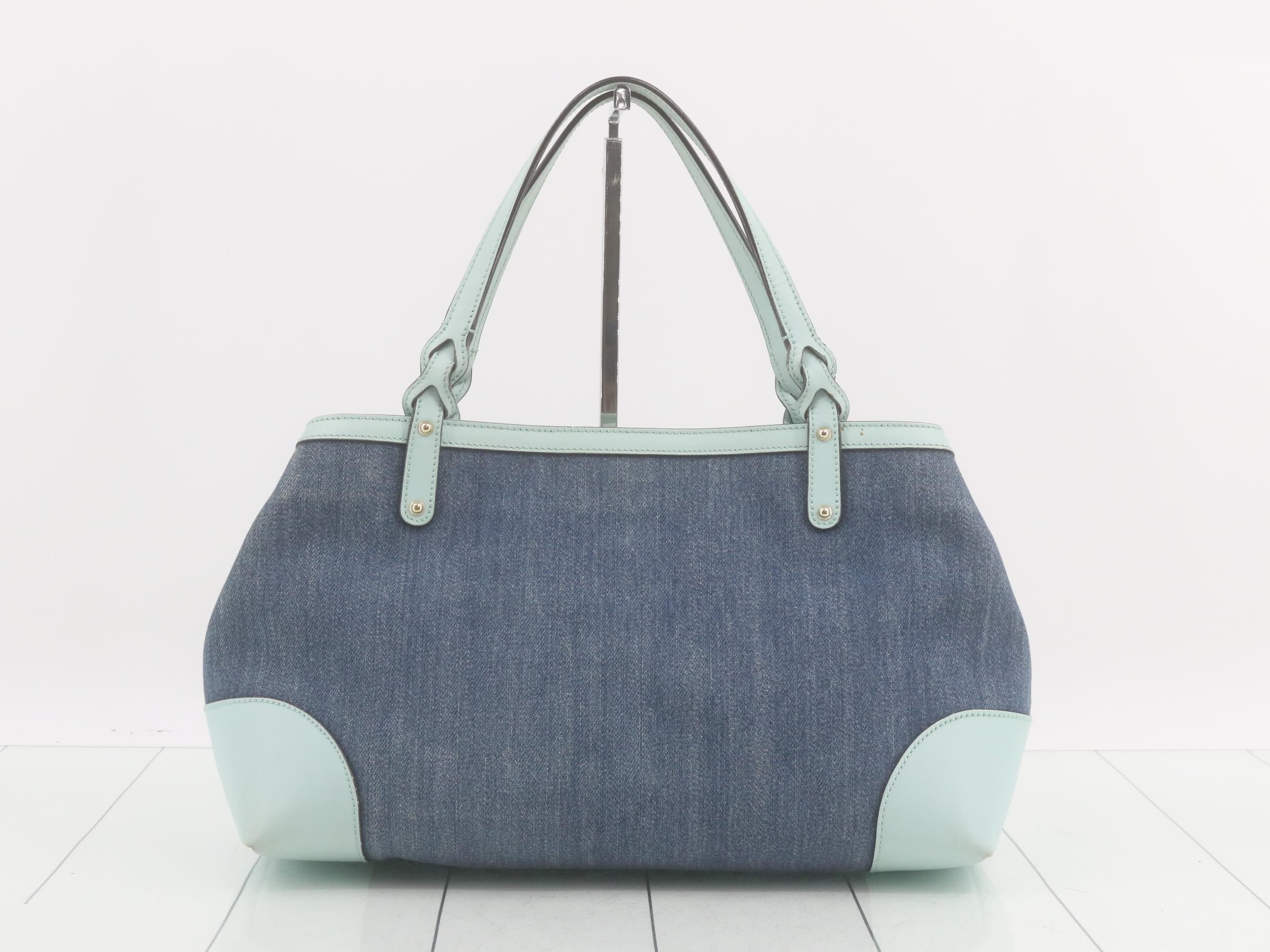 Craft Tote Bag Japan Limited Denim Blue x Mint Green — view 2