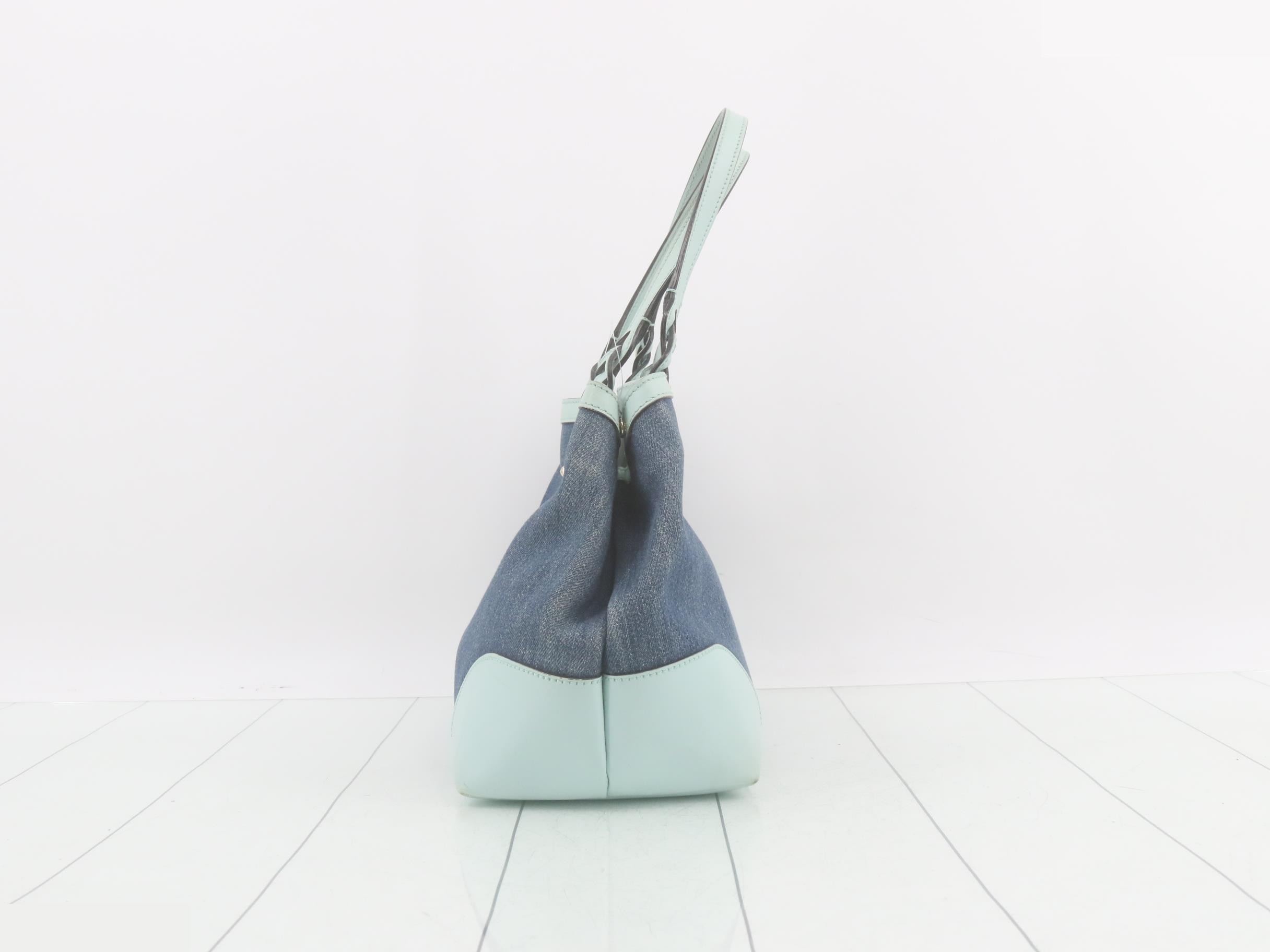 Craft Tote Bag Japan Limited Denim Blue x Mint Green — view 3