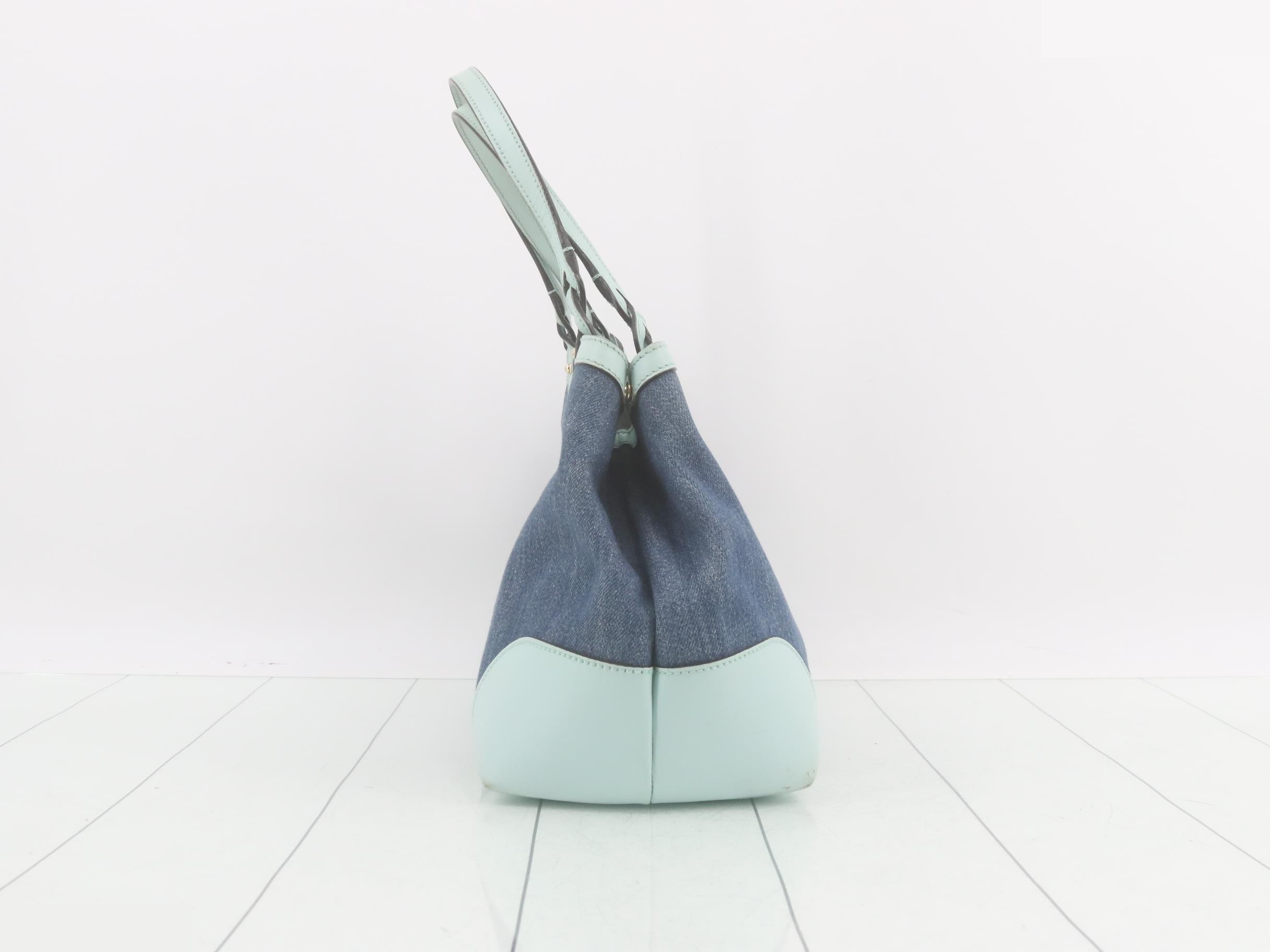Craft Tote Bag Japan Limited Denim Blue x Mint Green — view 4