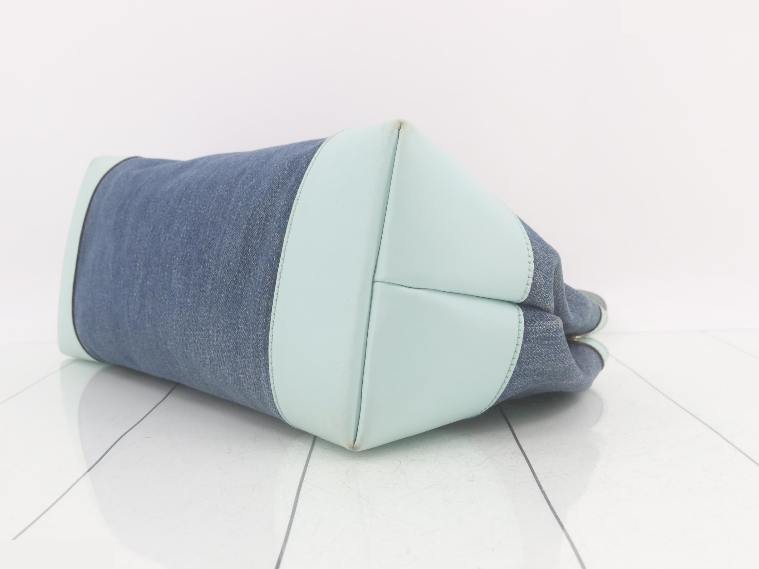 Craft Tote Bag Japan Limited Denim Blue x Mint Green — view 6