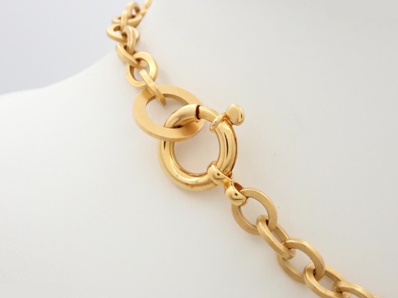 Coco Mark Bell Swing Necklace (95P bell, chain approximately 44cm) — view 2