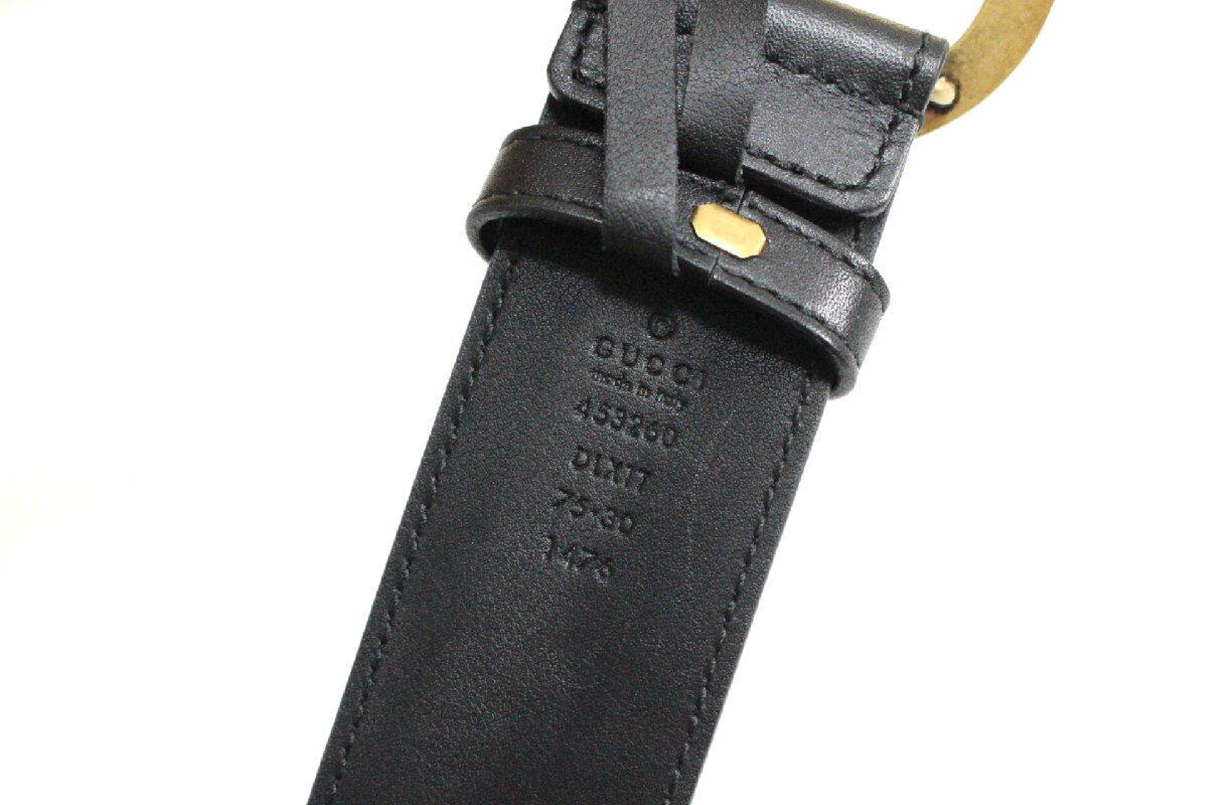 GG Marmont Belt with Pearl BLK 75cm Belt — view 6