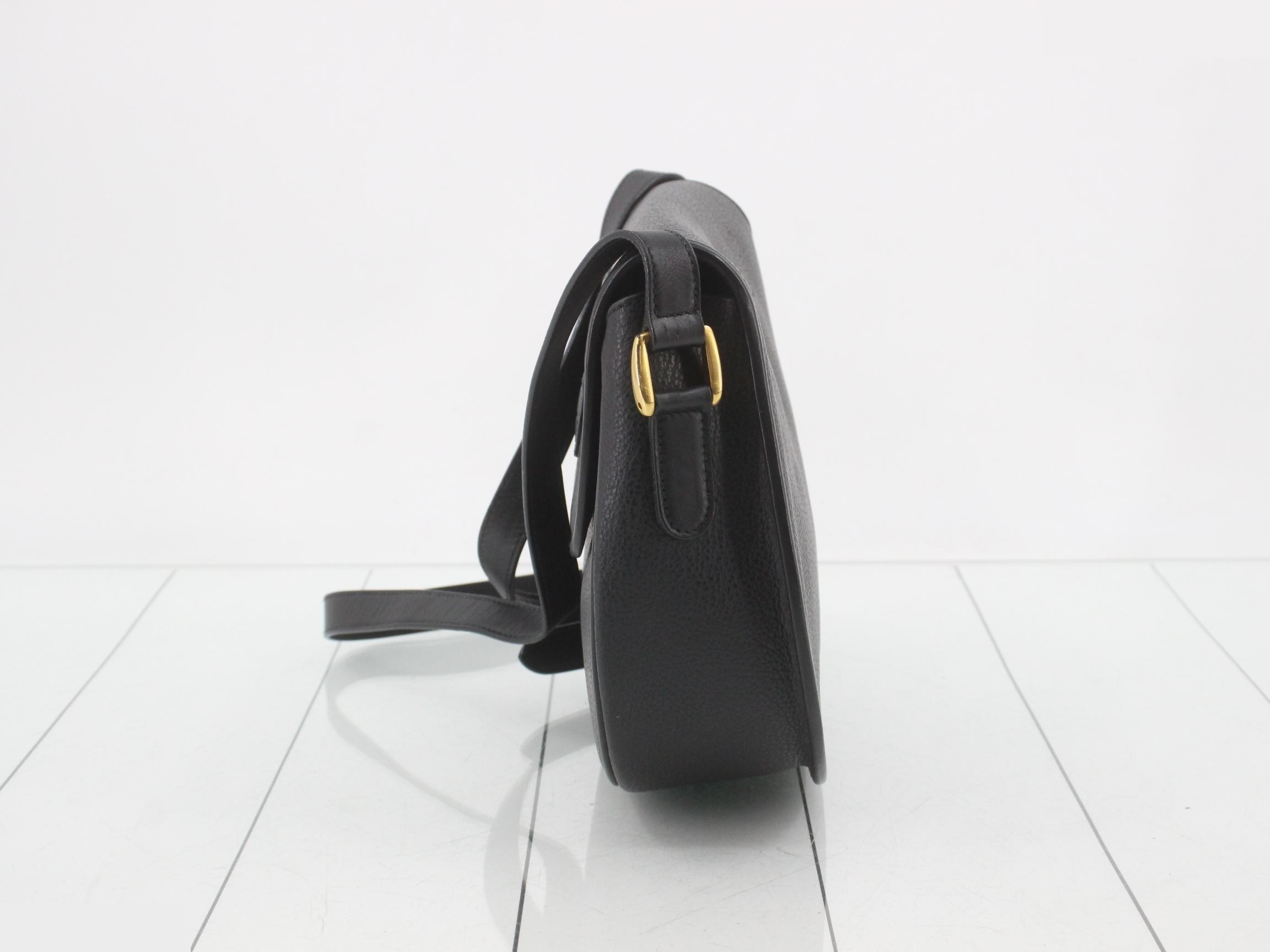 Interlocking Leather Shoulder Bag — view 3