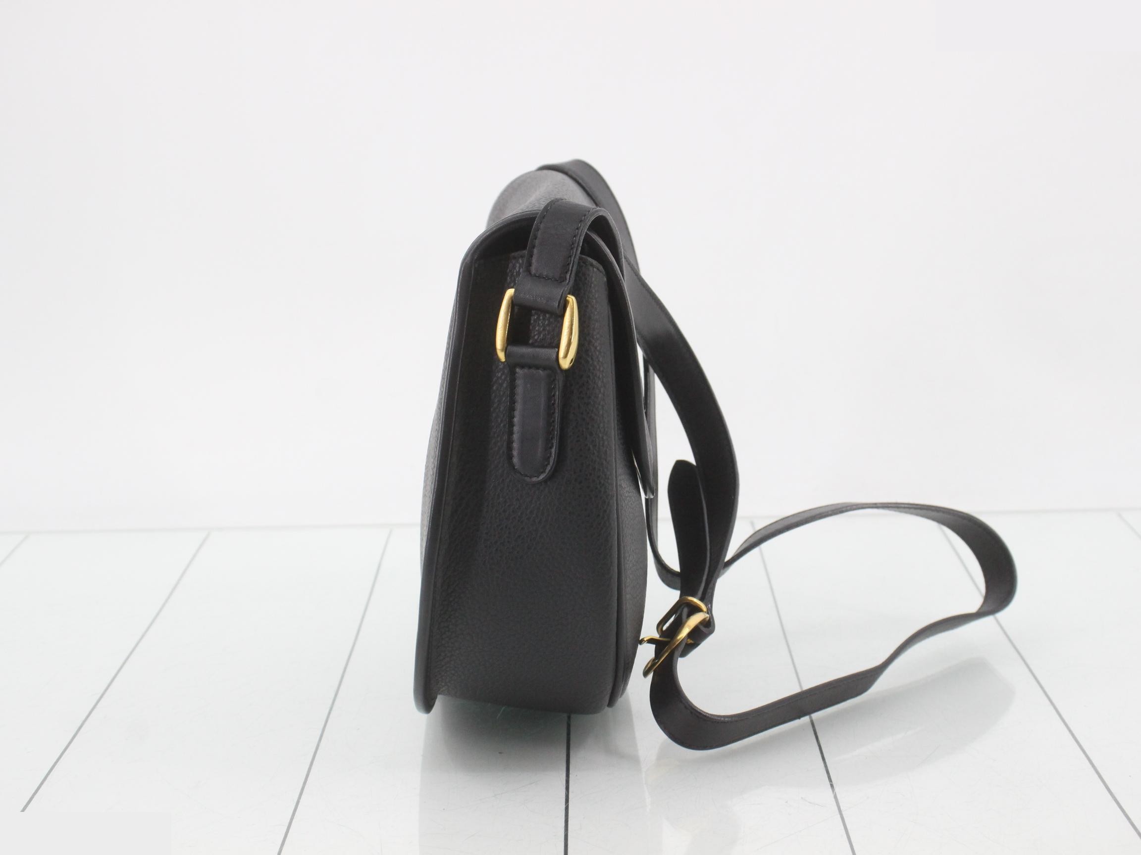 Interlocking Leather Shoulder Bag — view 4