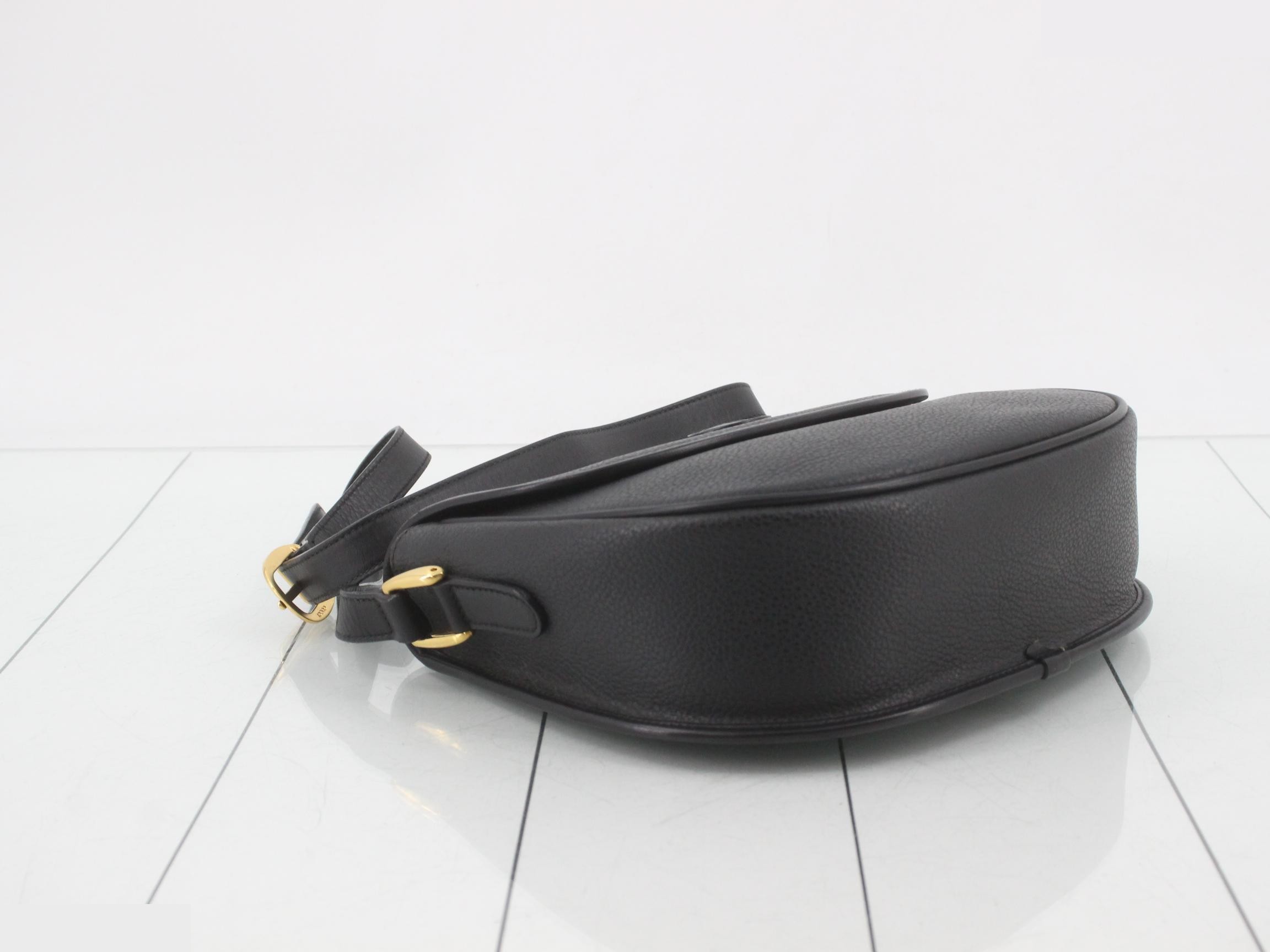 Interlocking Leather Shoulder Bag — view 5