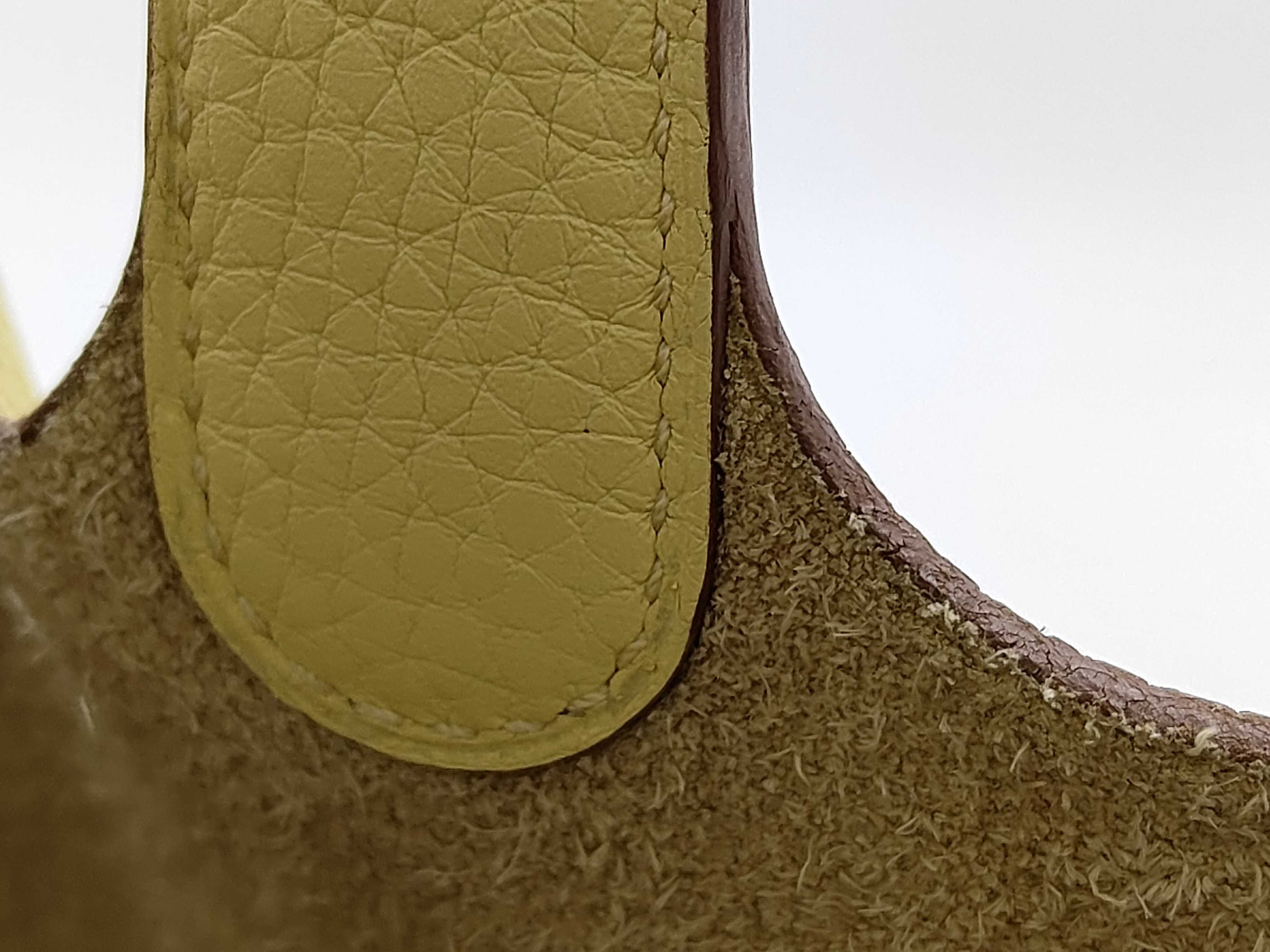 Picotin Lock PM Lime Yellow X Stamp Handbag — view 7