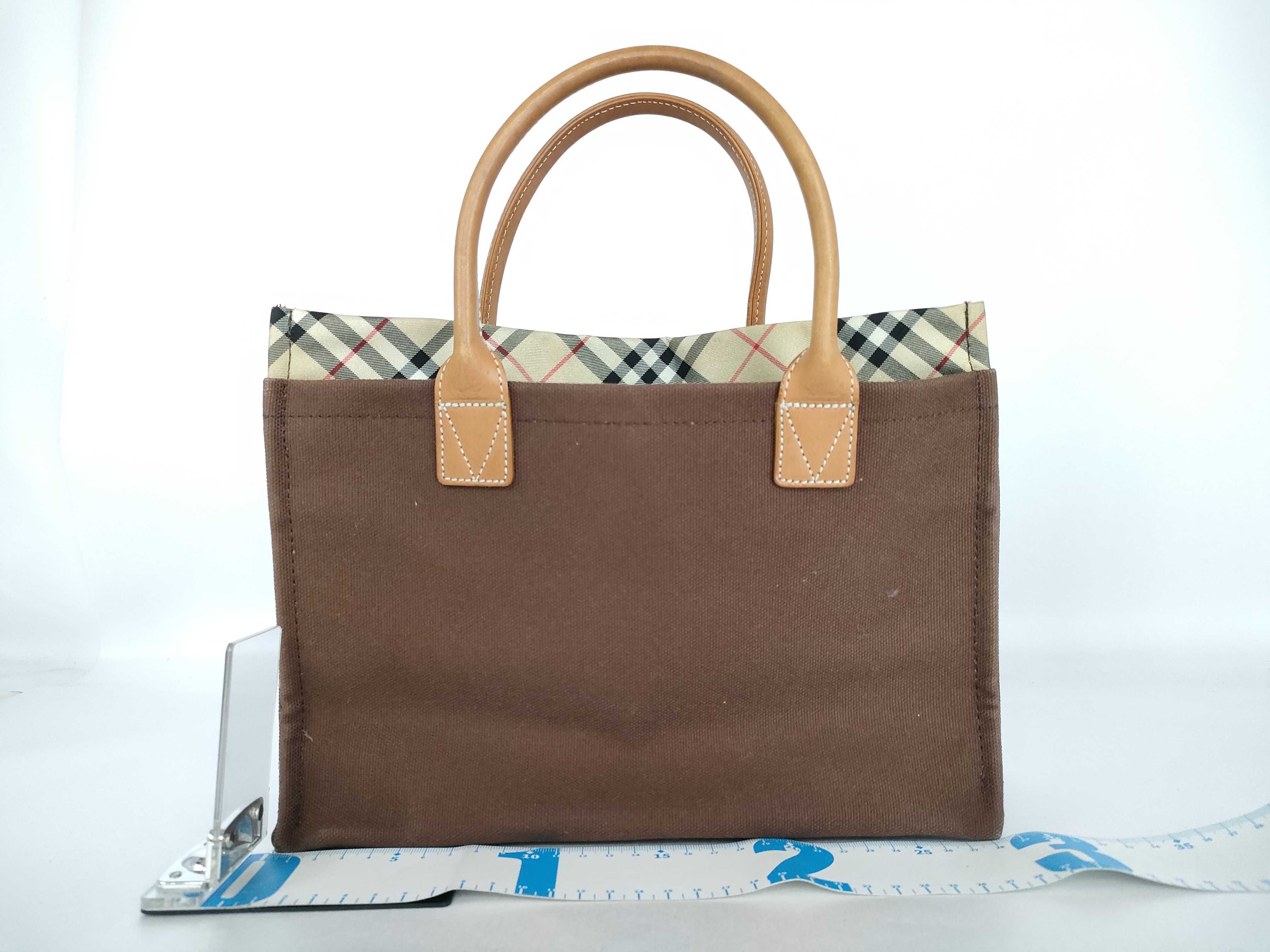 handbag, canvas, brown. — view 2