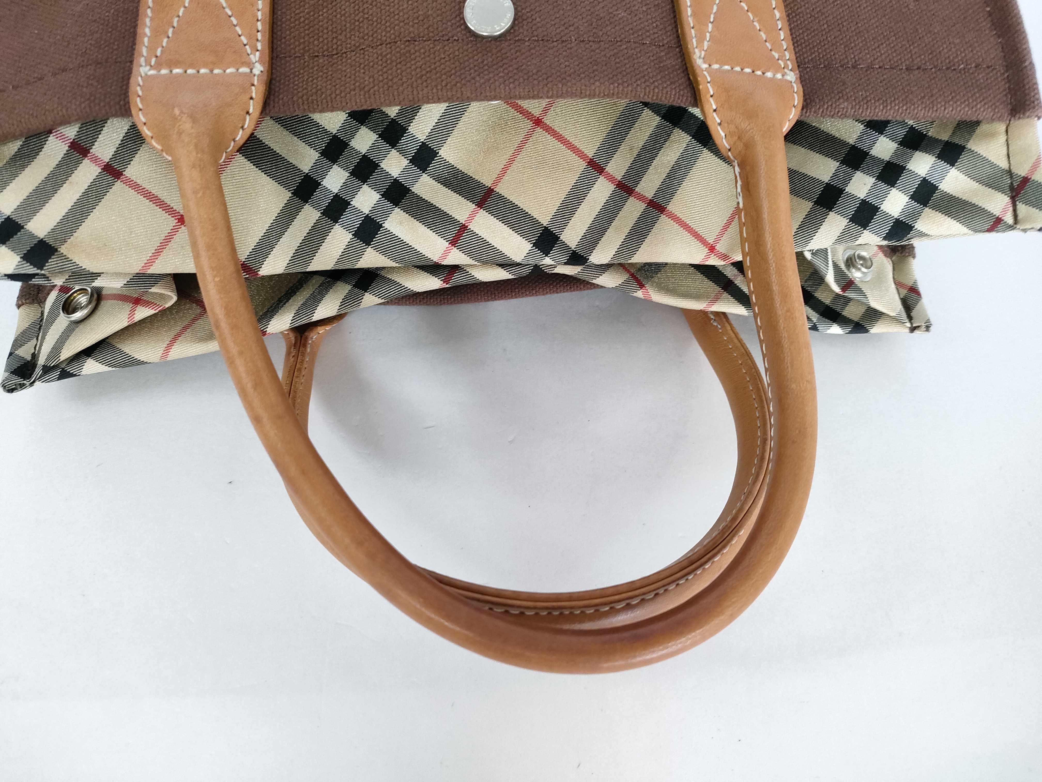 handbag, canvas, brown. — view 3