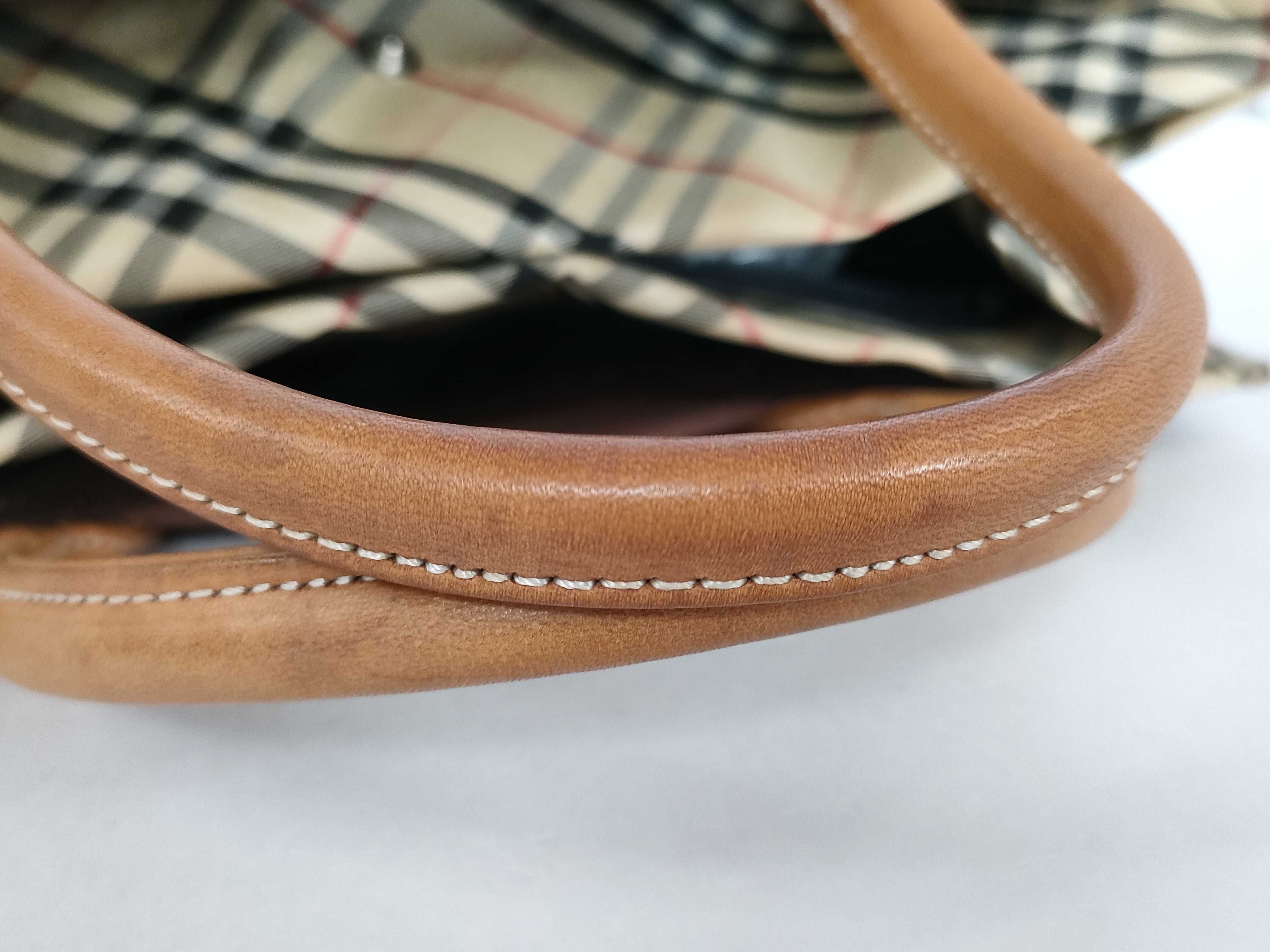 handbag, canvas, brown. — view 4